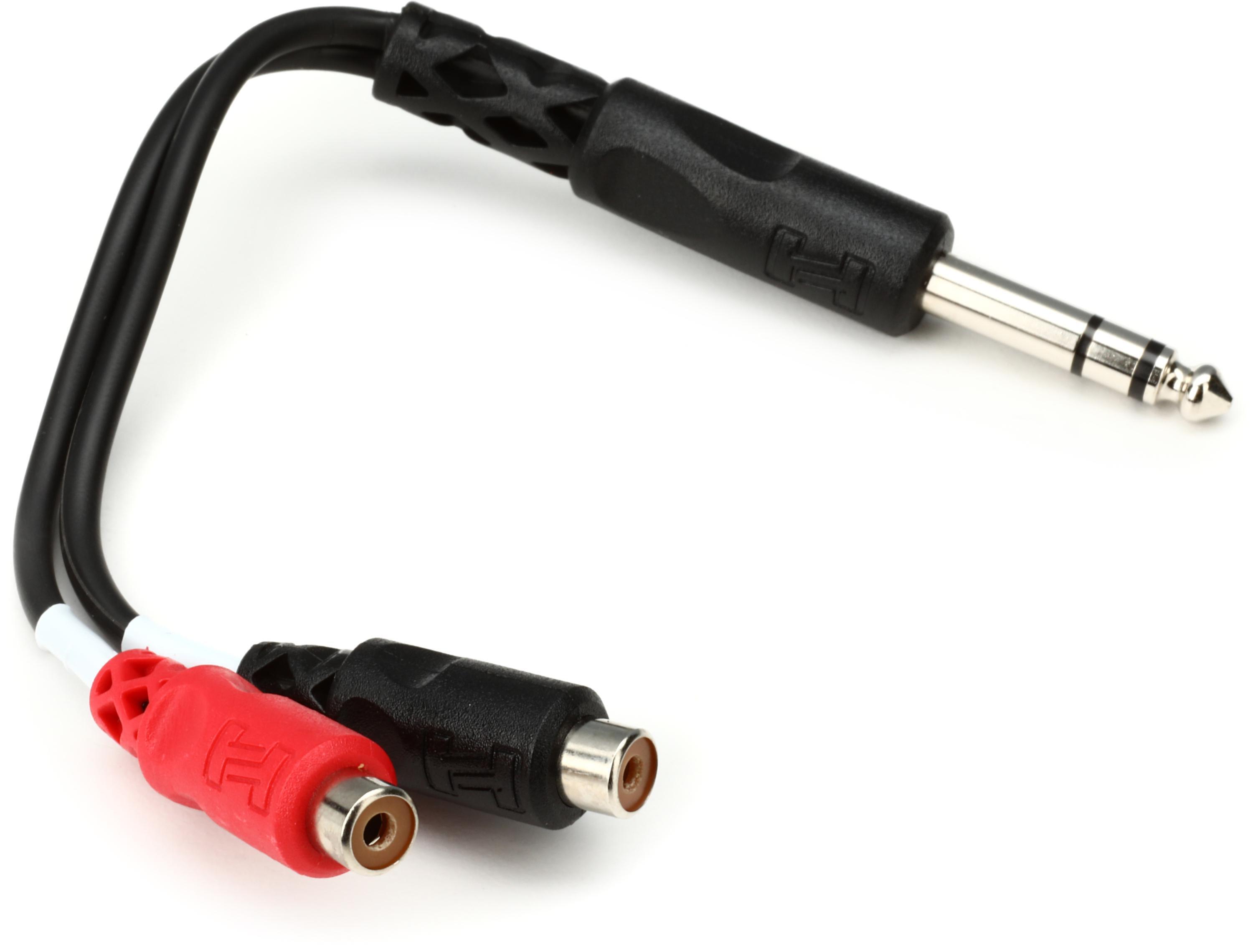 Photo of Hosa YPR-102 Stereo Breakout Cable - 1/4 inch TRS Male to Left and Right RCA Female