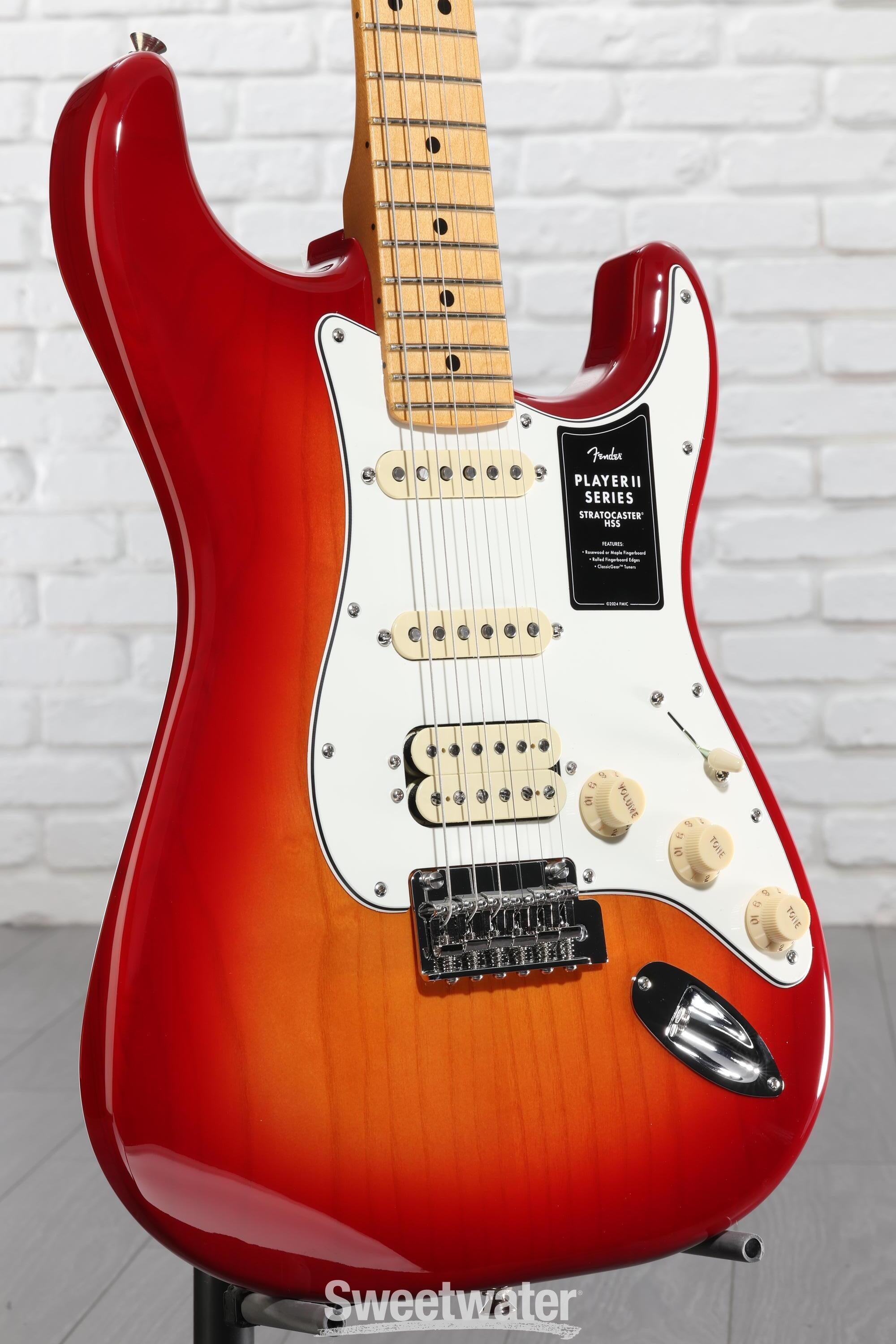 Fender Player II Stratocaster HSS Electric Guitar - Aged Cherry