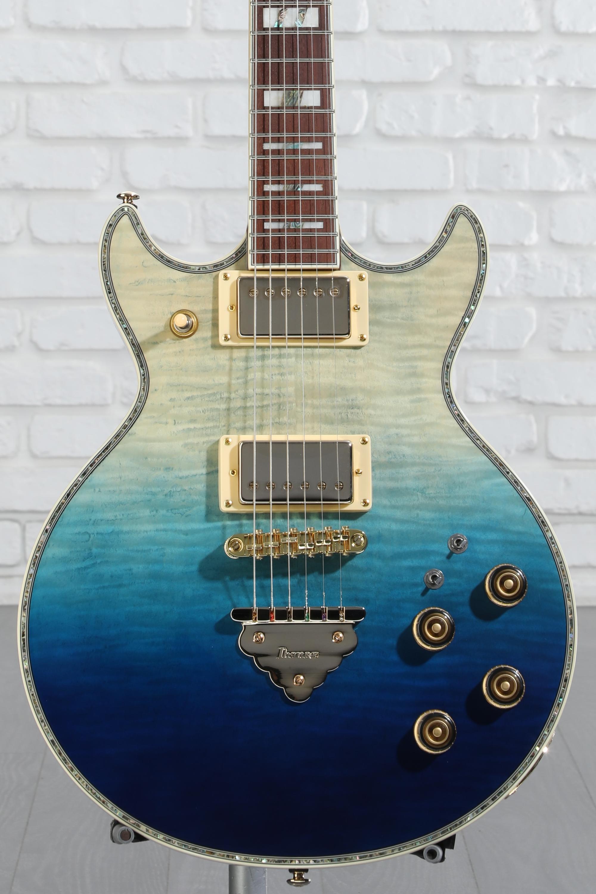 RockJam Full Size Blue ST-Style Electric Guitar Kit with 10