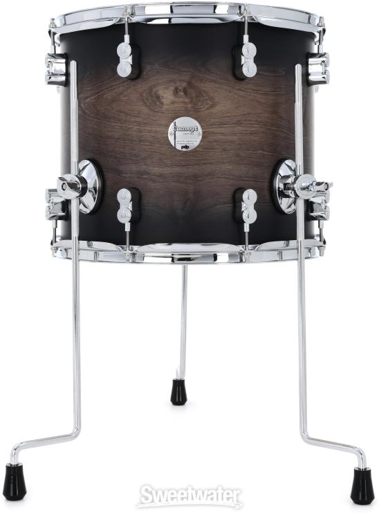 PDP Concept Maple 7-piece Shell Pack - Satin Charcoal Burst