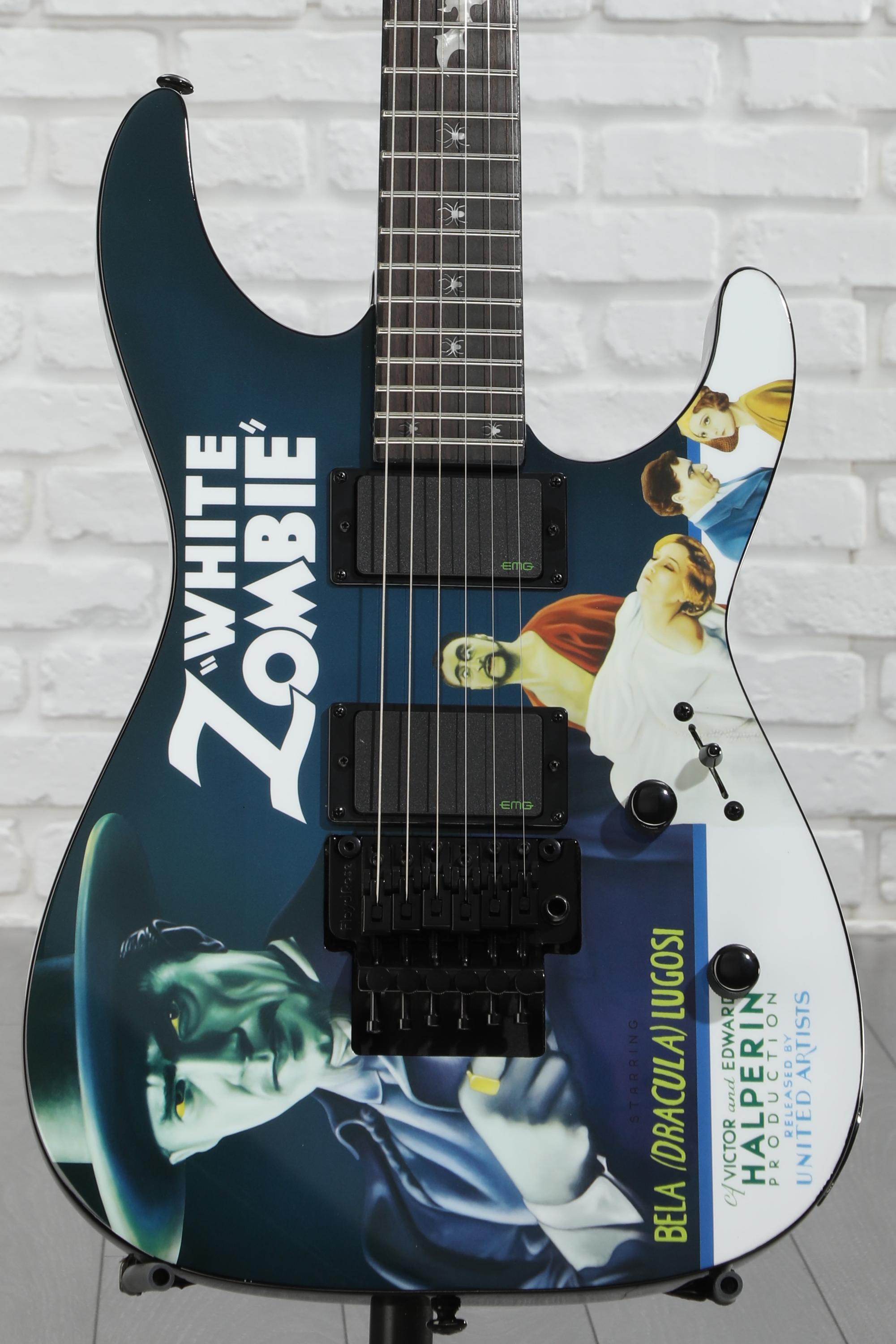 ESP LTD Kirk Hammett Signature KH-WZ White Zombie Electric