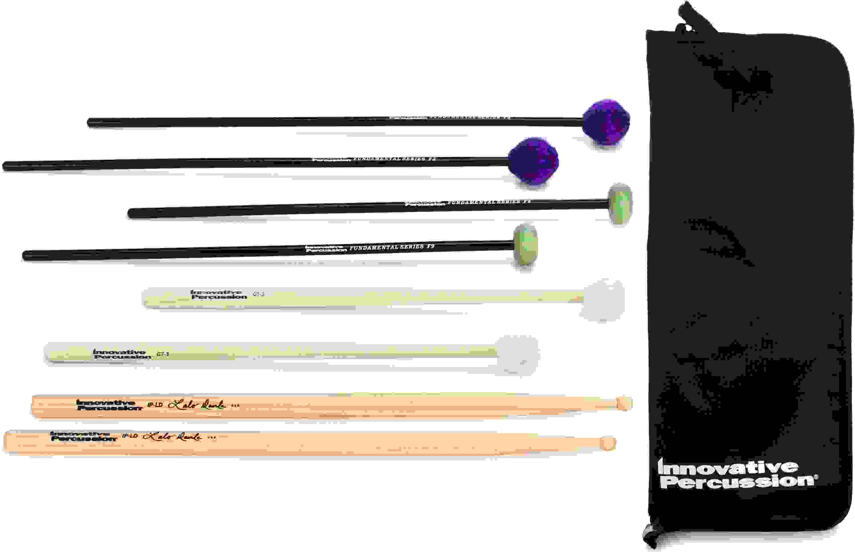 Innovative Percussion FP-2 Fundamental Intermediate Mallet Pack - F2/F9/GT-3/Ip-LD/SB-3