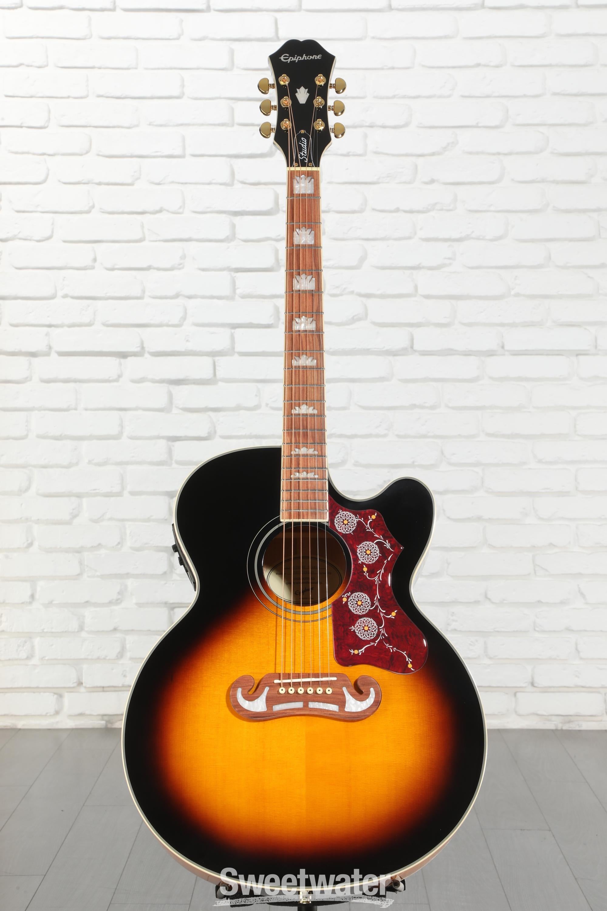 Epiphone J-200EC Studio Acoustic-Electric Guitar - Vintage