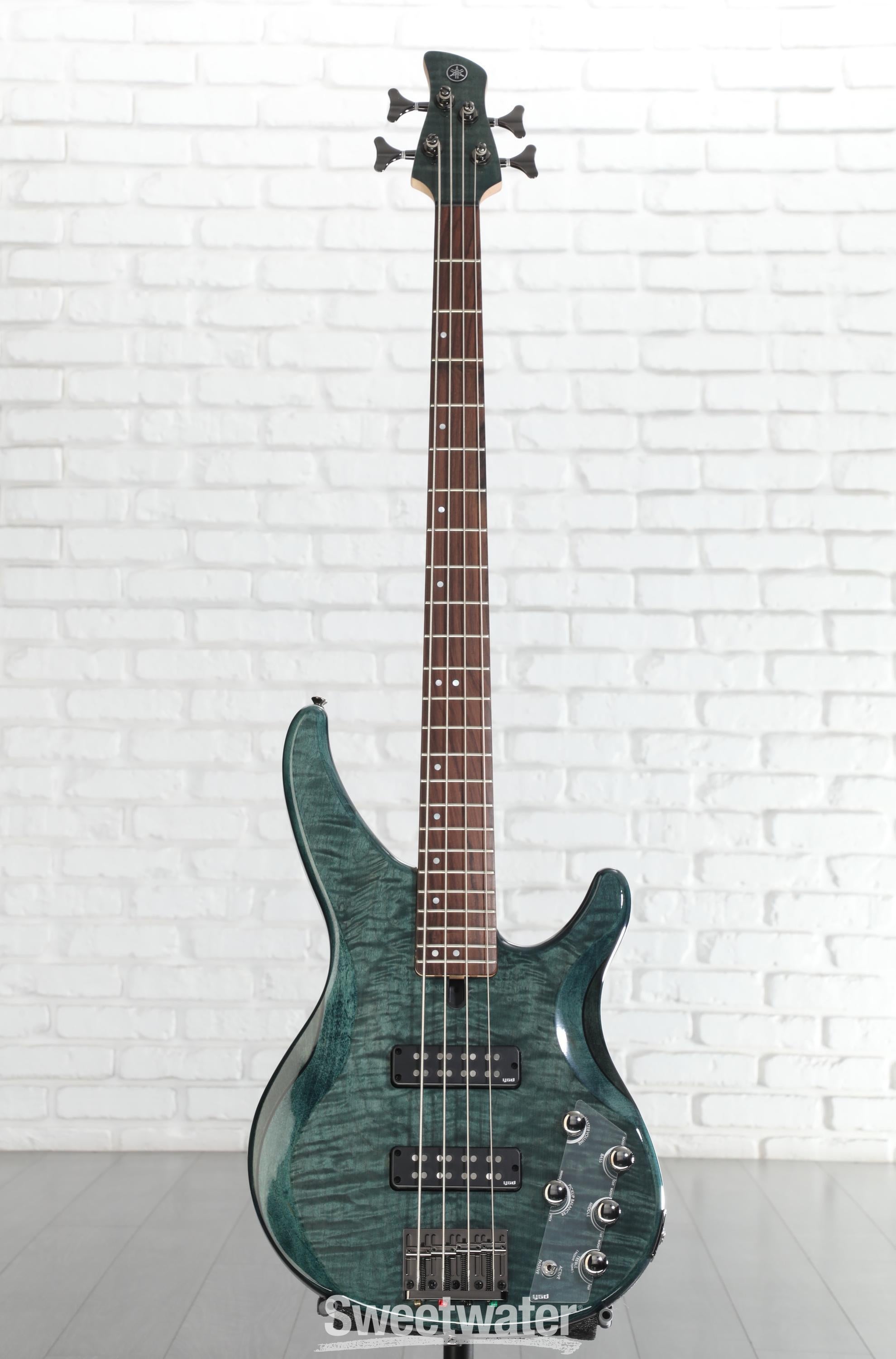 Yamaha TRBX604FM 4-string Bass Guitar - Indigo Blue | Sweetwater