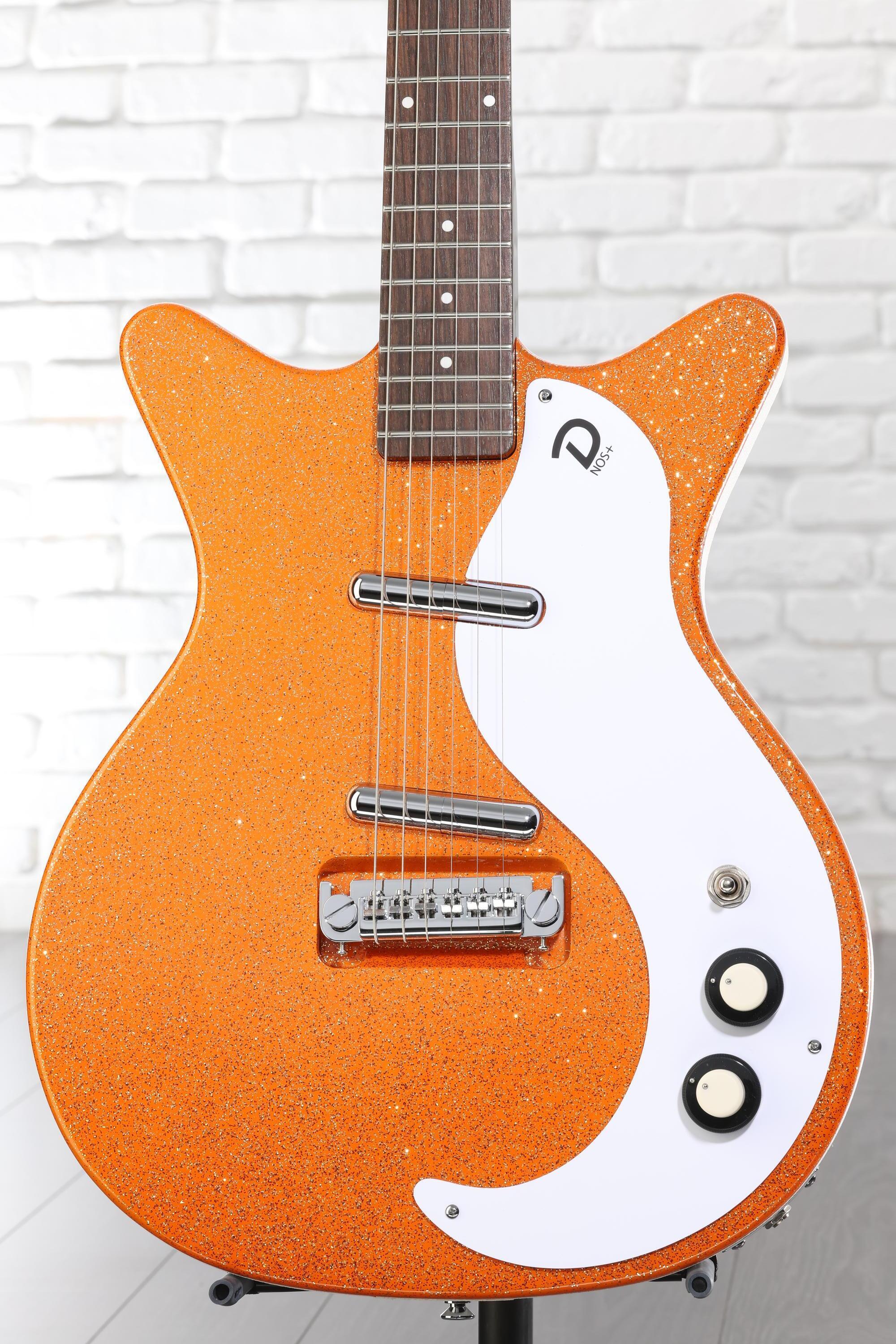 Danelectro '59M NOS+ Electric Guitar - Orange Metalflake | Sweetwater