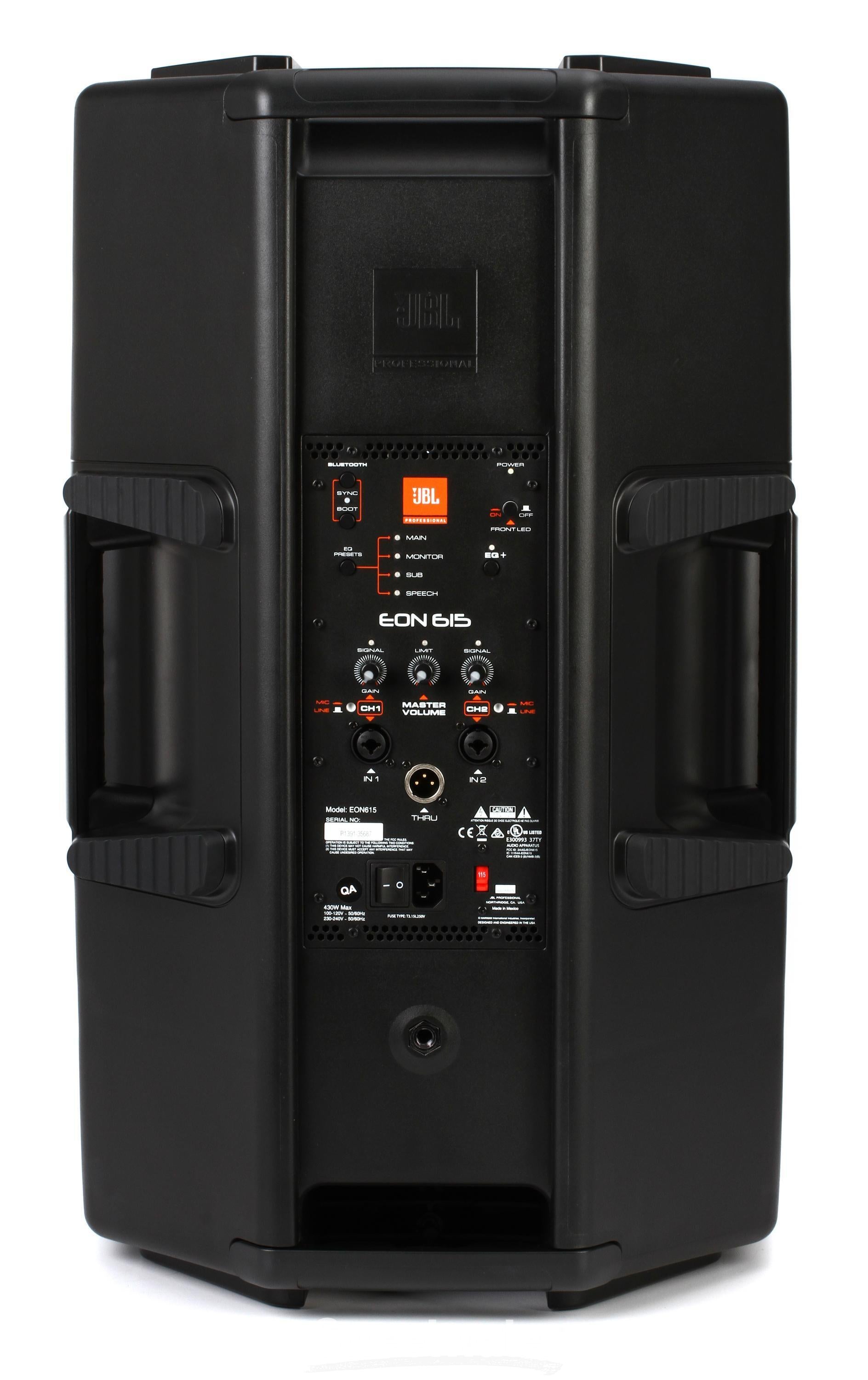 Jbl eon 615 bluetooth 2024 passcode