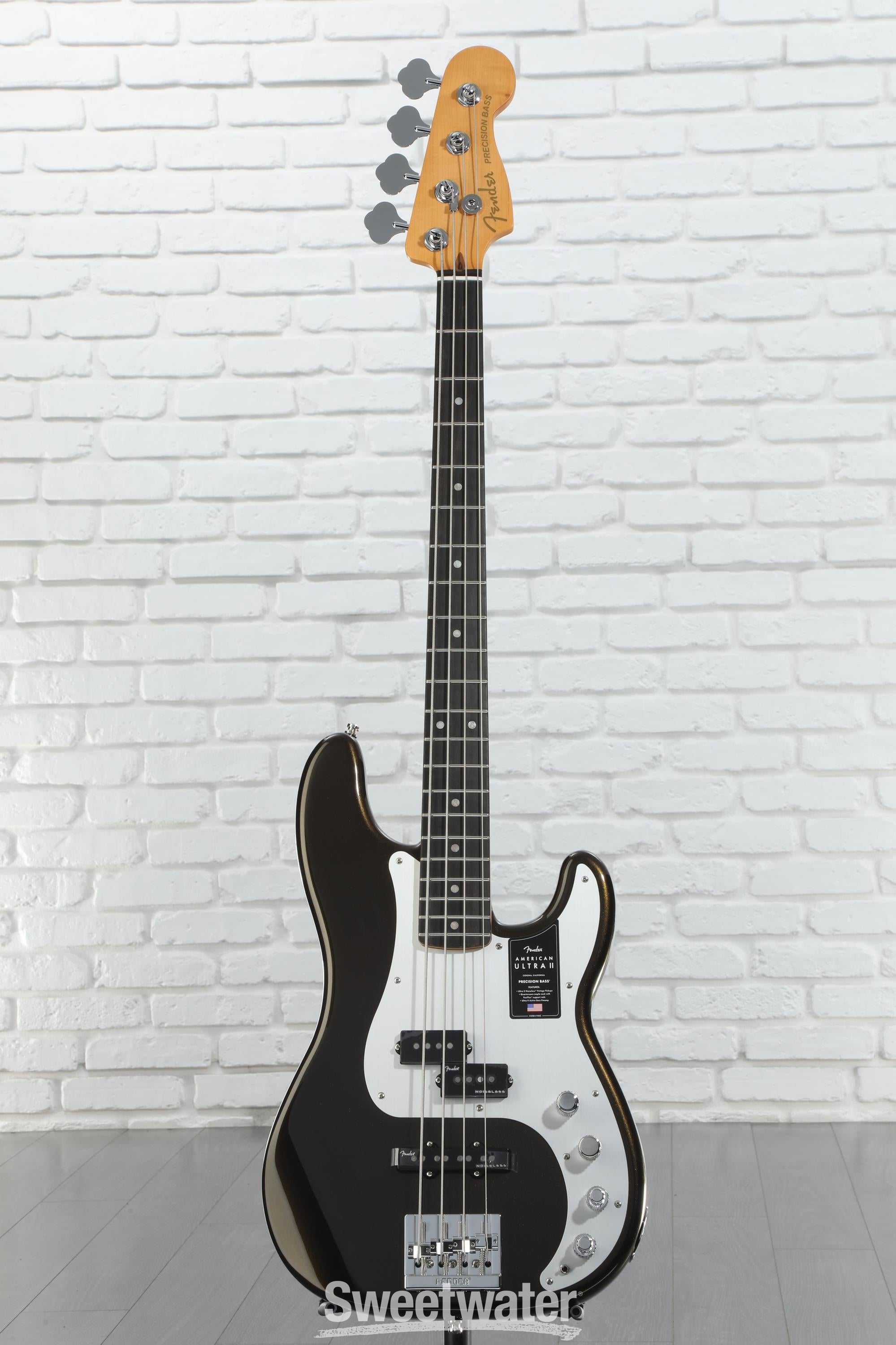 Fender American Ultra II Precision Bass - Texas Tea, Ebony