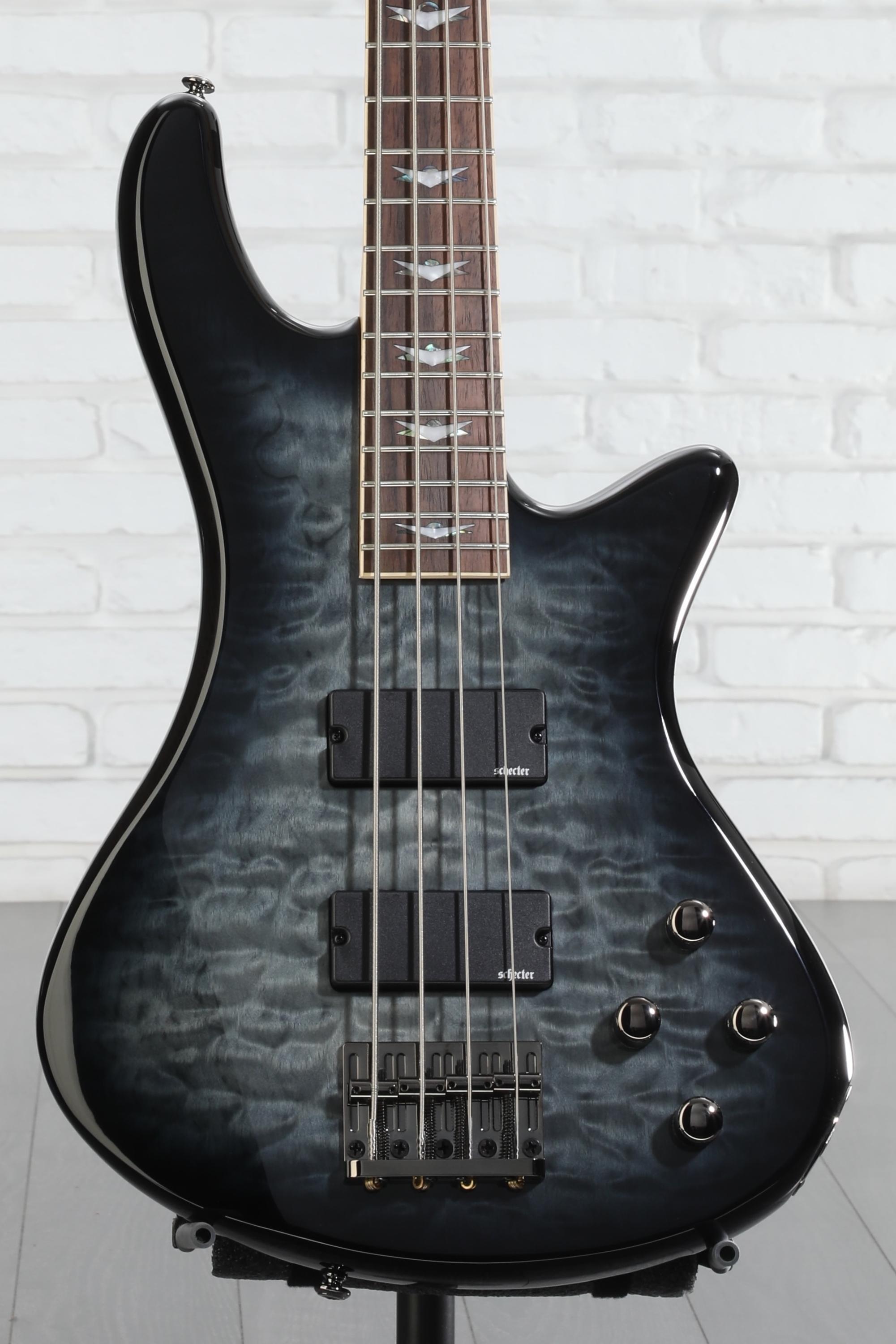 Schecter Stiletto Extreme 4 Bass Guitar - See-Thru Black | Sweetwater