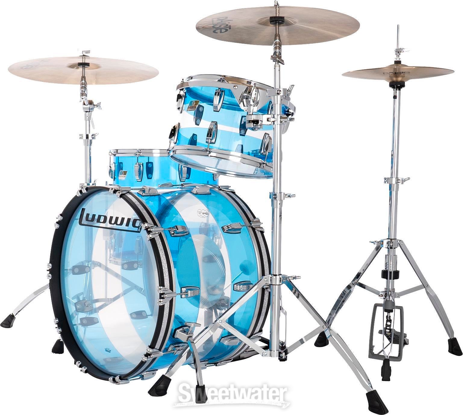 Ludwig cinquantesimo anniversario Vistalite Fab 3Ludwig cinquantesimo anniversario Vistalite Fab 3  