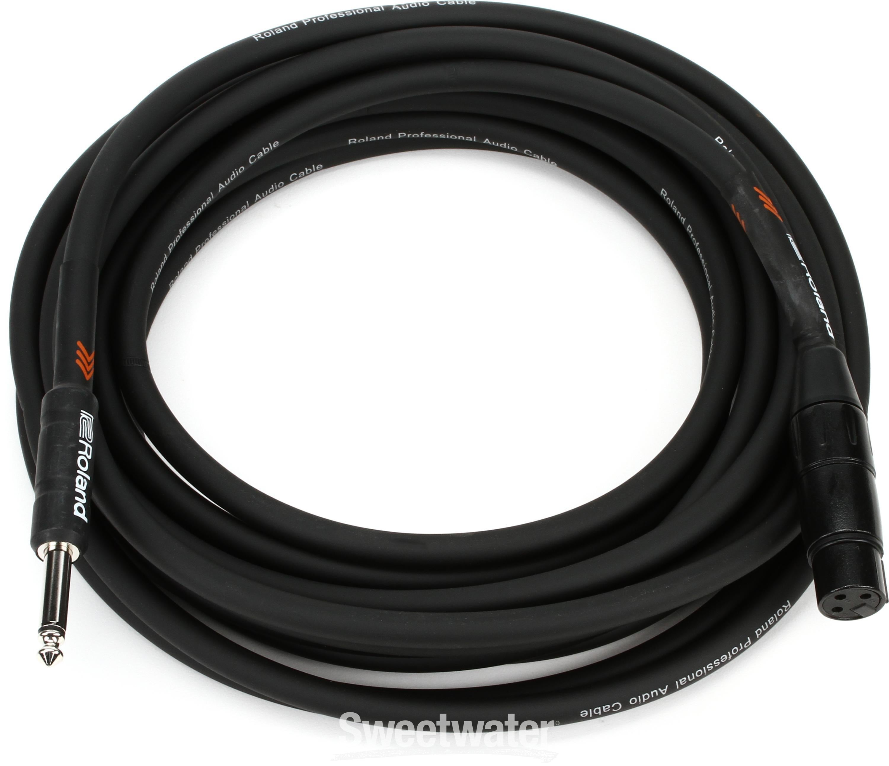 Roland RMC-B20-HIZ Black Series Hi-impedance Microphone Cable - 20