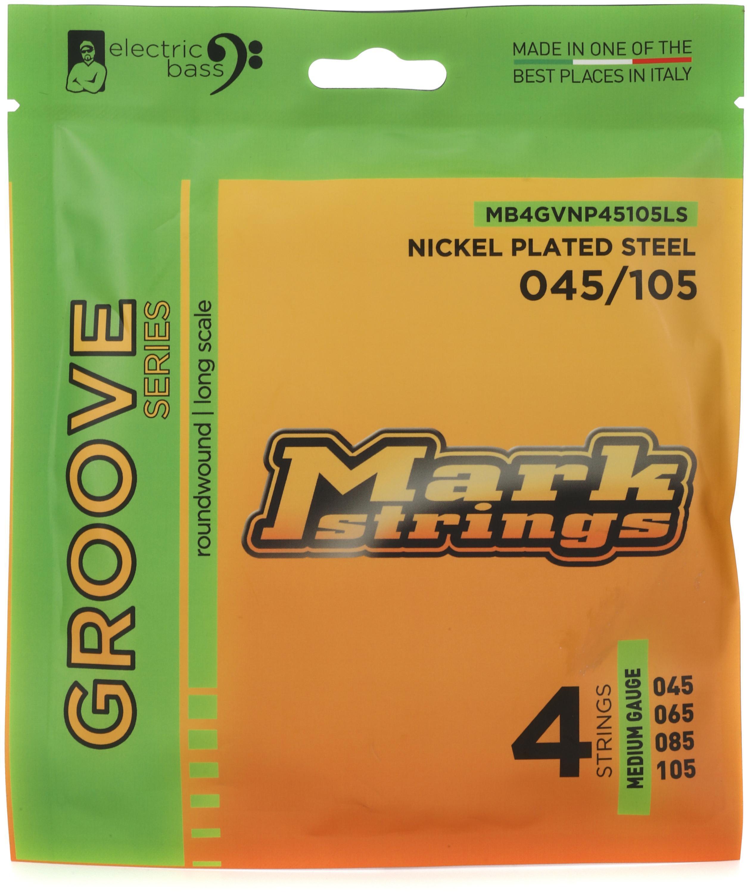 Photo of Markbass MB4GVNP45105LS Groove Series Electric Bass Guitar Strings - .045-.105 Medium