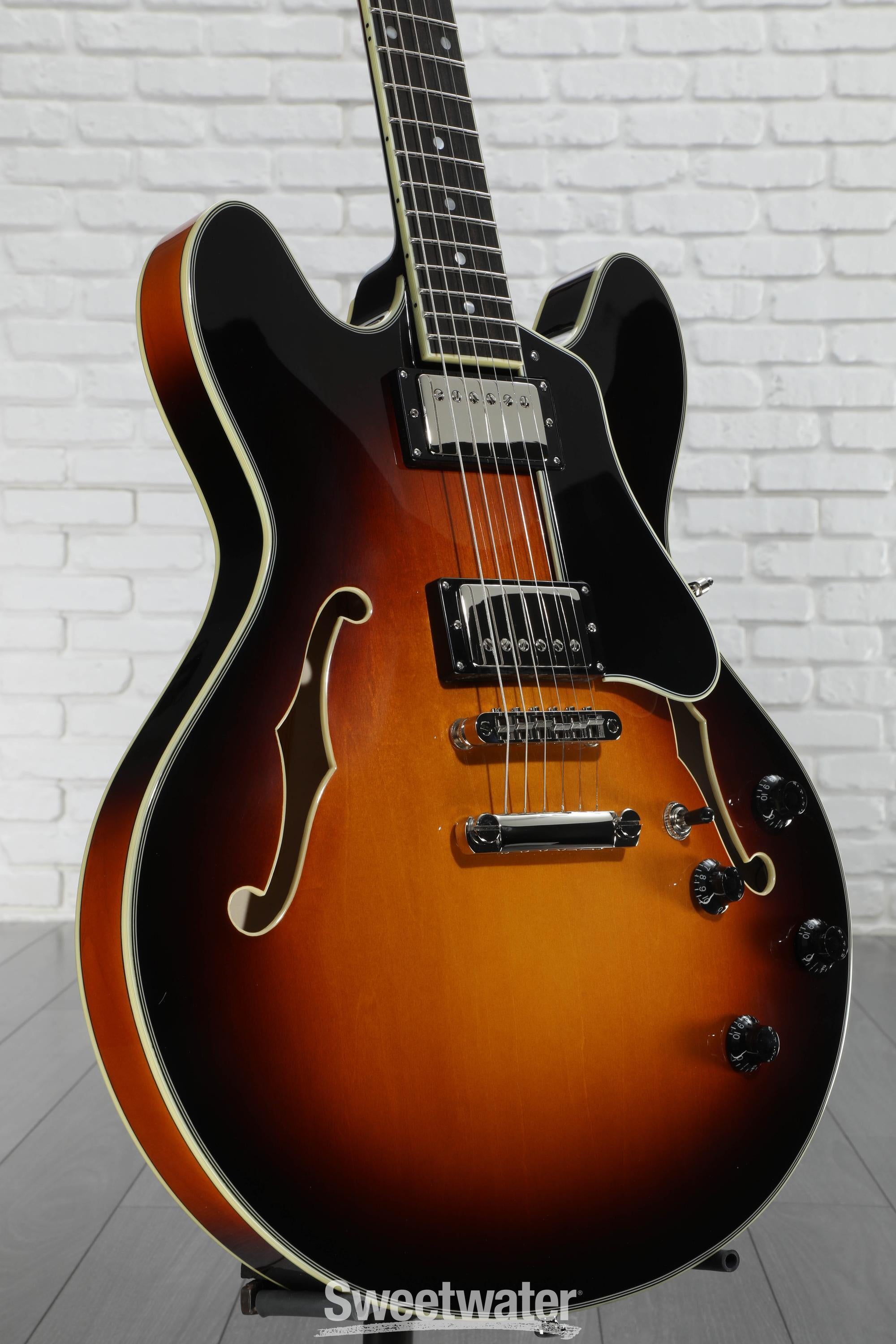 Eastman Guitars T386 Thinline Electric Guitar - Sunburst | Sweetwater