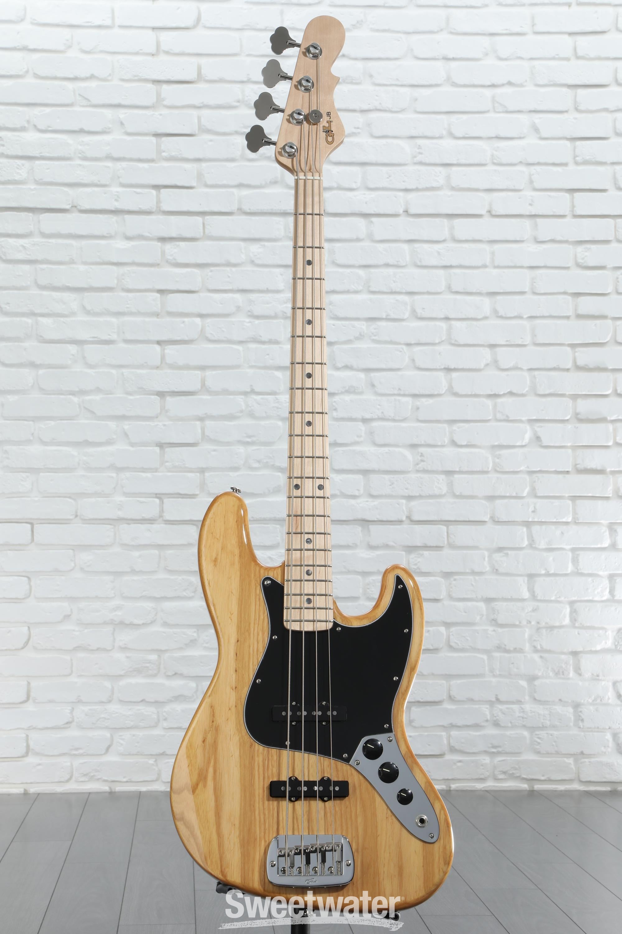 G&L Fullerton Deluxe JB Bass Guitar - Vintage Natural
