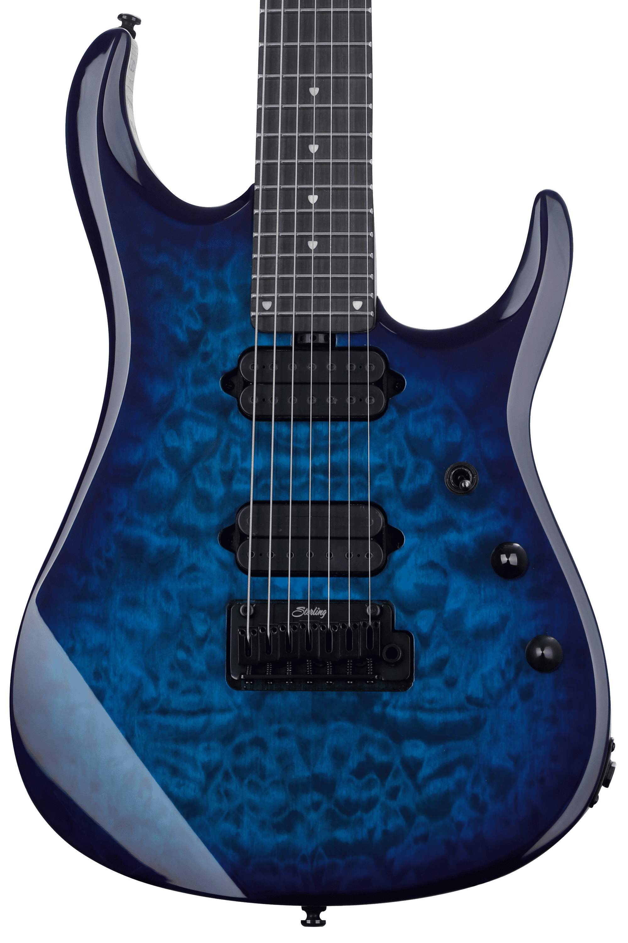 Sterling By Music Man John Petrucci Dimarzio JP157DQM 7-string Electric  Guitar - Cerulean Paradise | Sweetwater