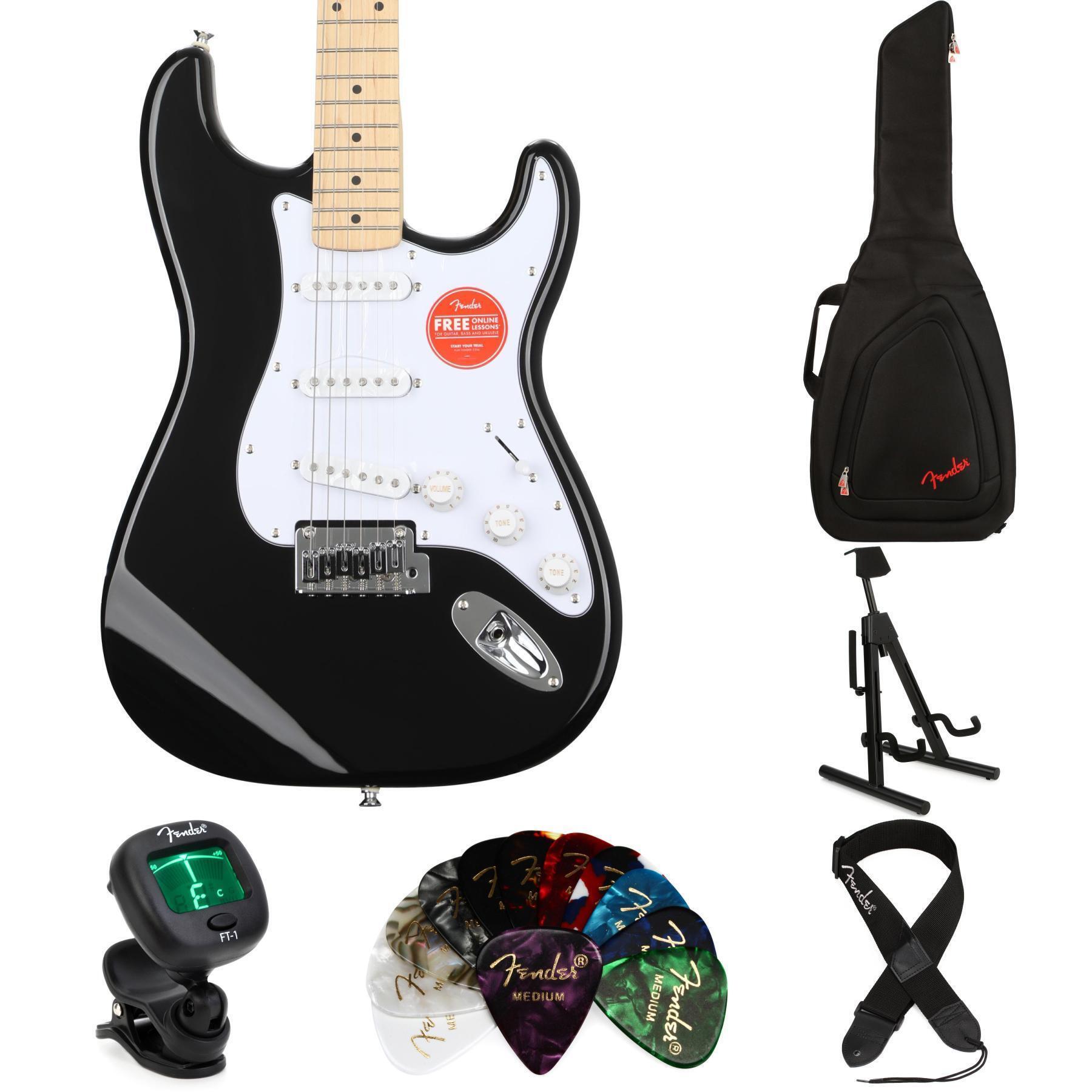 Squier Affinity Series Stratocaster Electric Guitar - Black