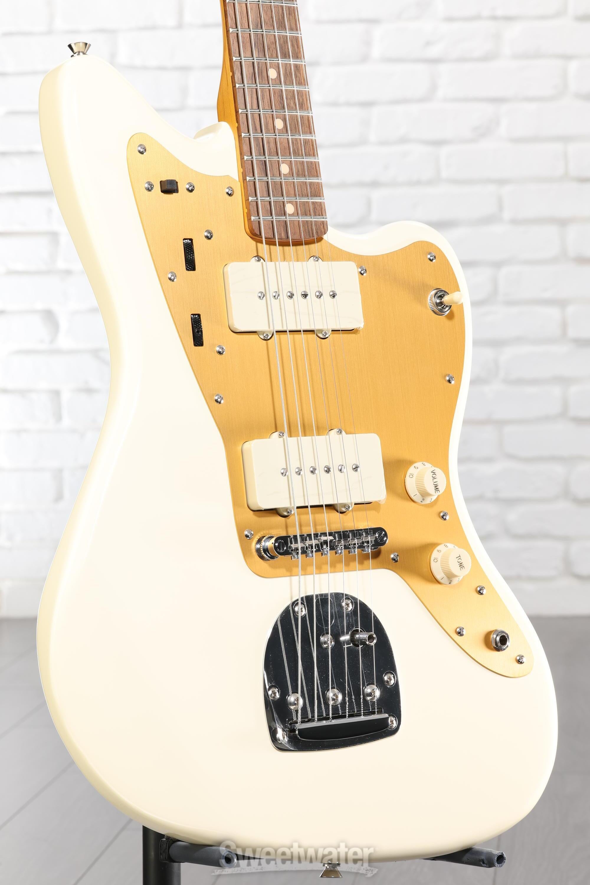 Squier J Mascis Signature Jazzmaster - Vintage White with Indian