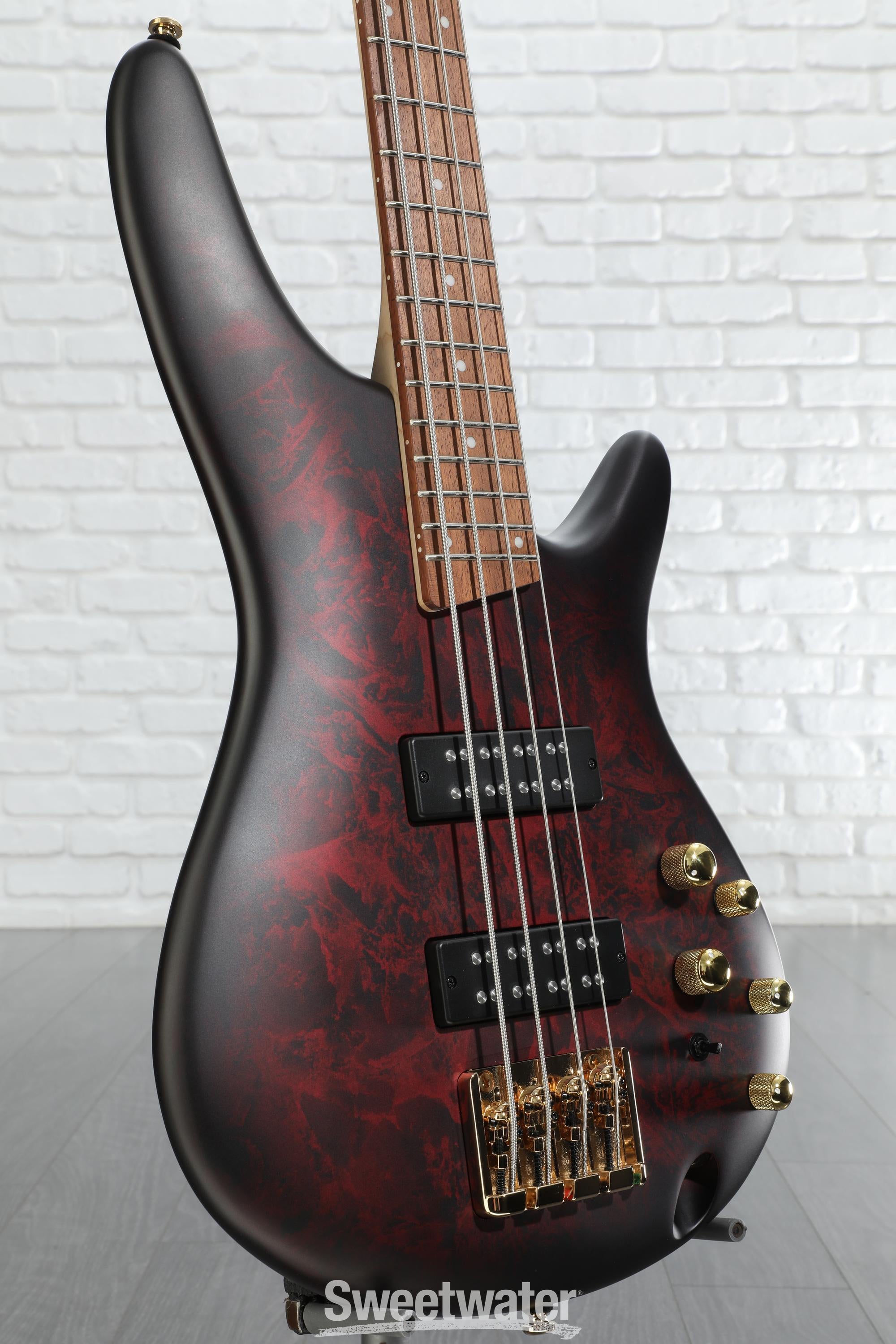 Ibanez SRGR レッド エレキベース Ibanez SR Standard SR300E Bass Guitar - Wine Red Frozen Matte