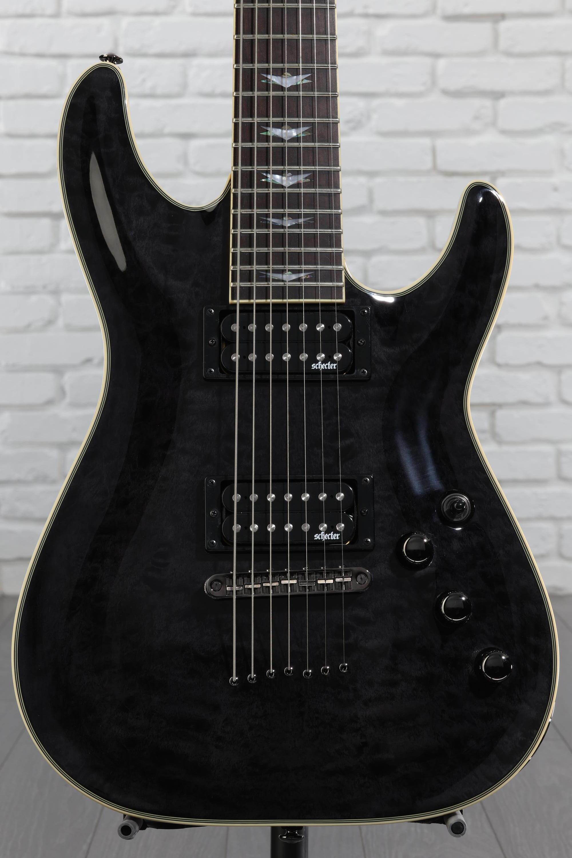 coarse omen blackout 7インチ Schecter Omen Extreme-7 Electric Guitar - See Thru Black | Sweetwater