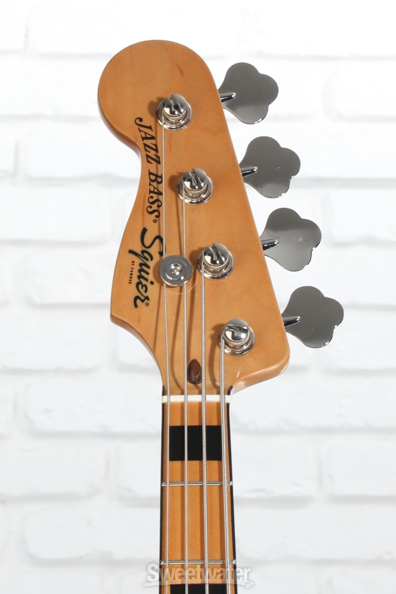 Squier Classic Vibe '70s Jazz Bass, Left-handed - Black | Sweetwater