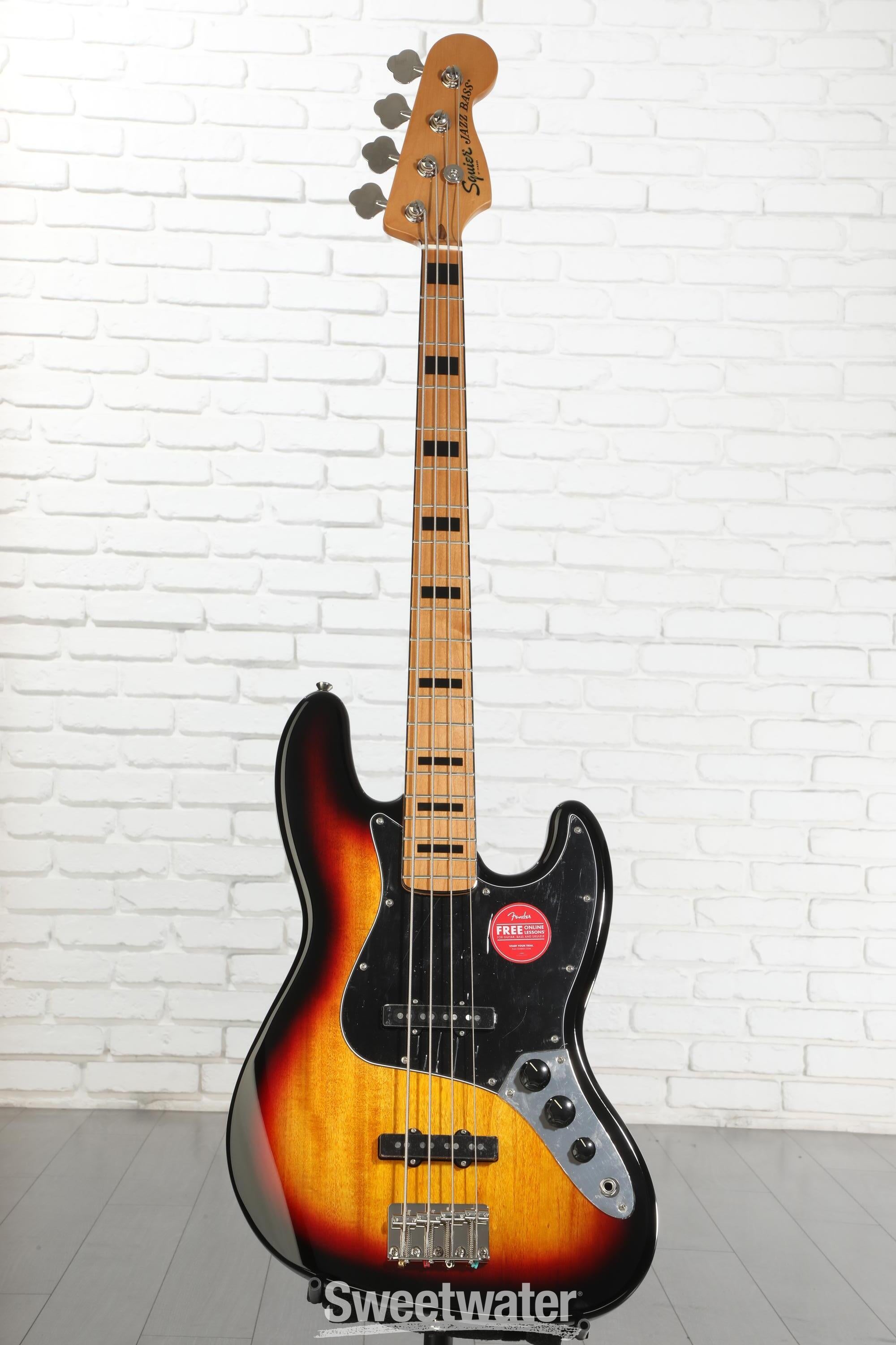 新品級 squier classic vibe '70s jazz bass Squier Classic Vibe '70s Jazz Bass - 3-Tone Sunburst | Sweetwater
