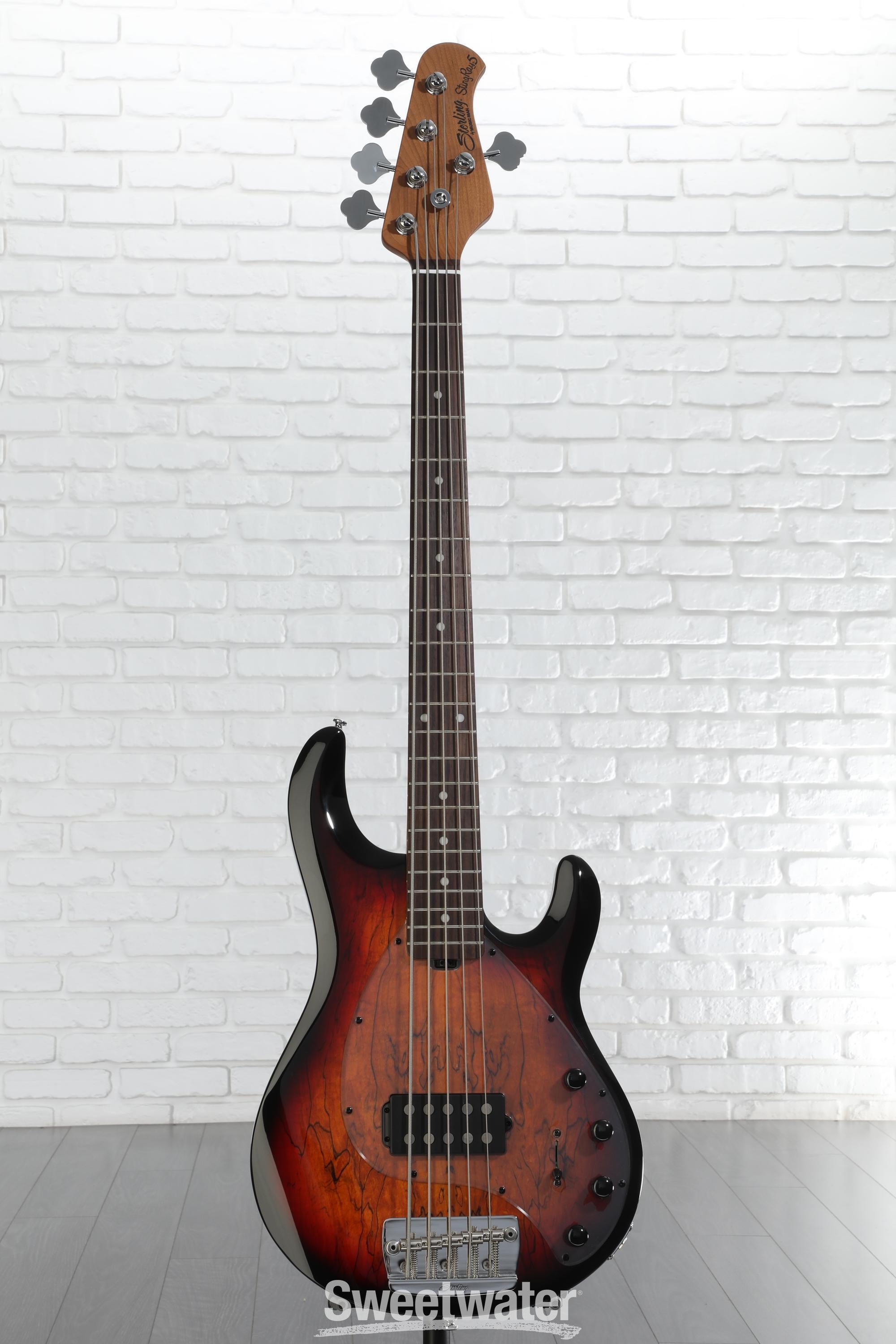 Sterling By Music Man StingRay RAY35 Bass Guitar - 3-tone Sunburst