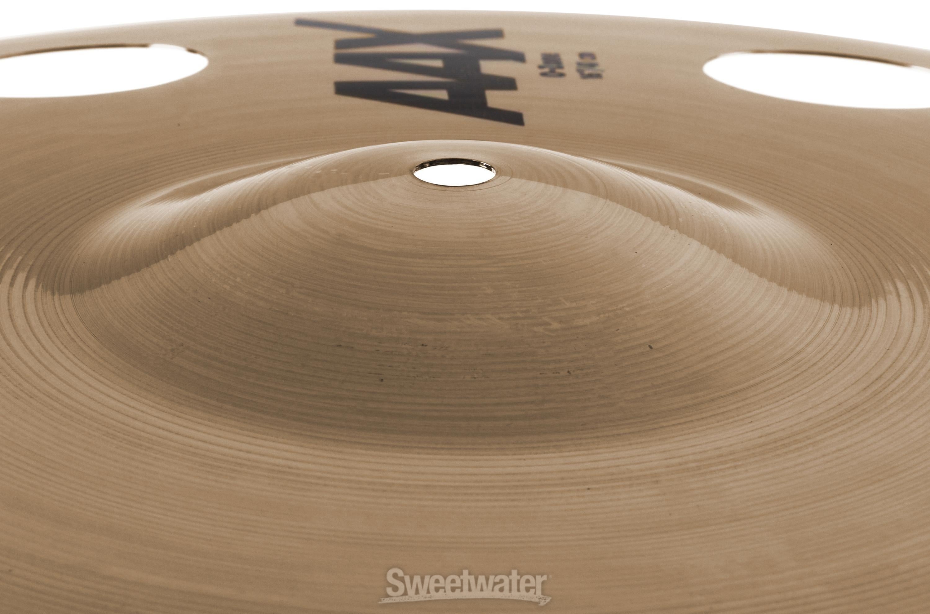 Sabian 16 inch AAX O-Zone Crash Cymbal - Brilliant Finish | Sweetwater