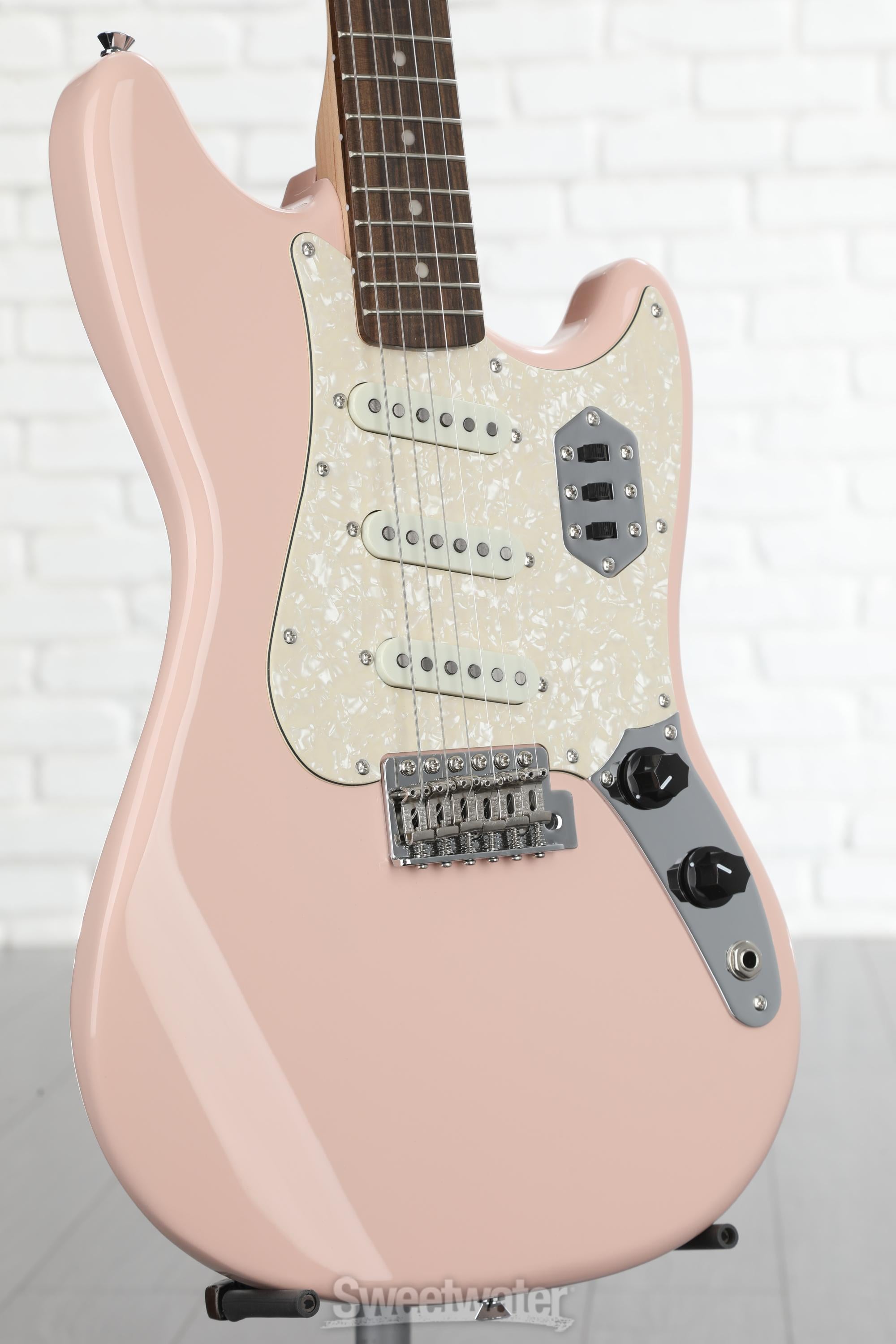 Squier Paranormal Cyclone Electric Guitar - Shell Pink | Sweetwater