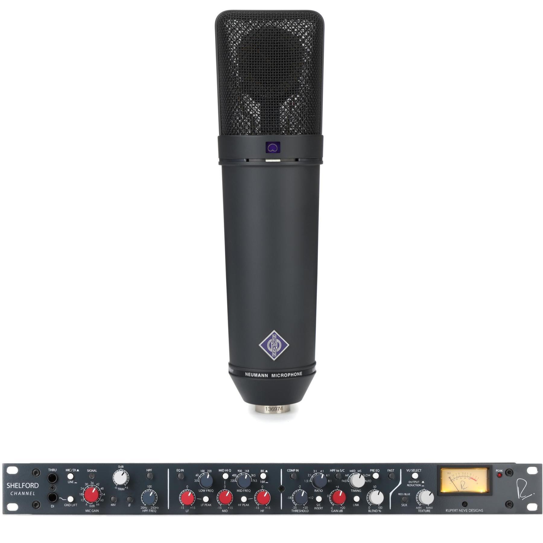 Photo of Neumann U 87 Ai Set Large-Diaphragm Condenser Microphone with Rupert Neve Designs Shelford Channel Microphone Preamp, Inductor EQ & Diode Bridge Compressor