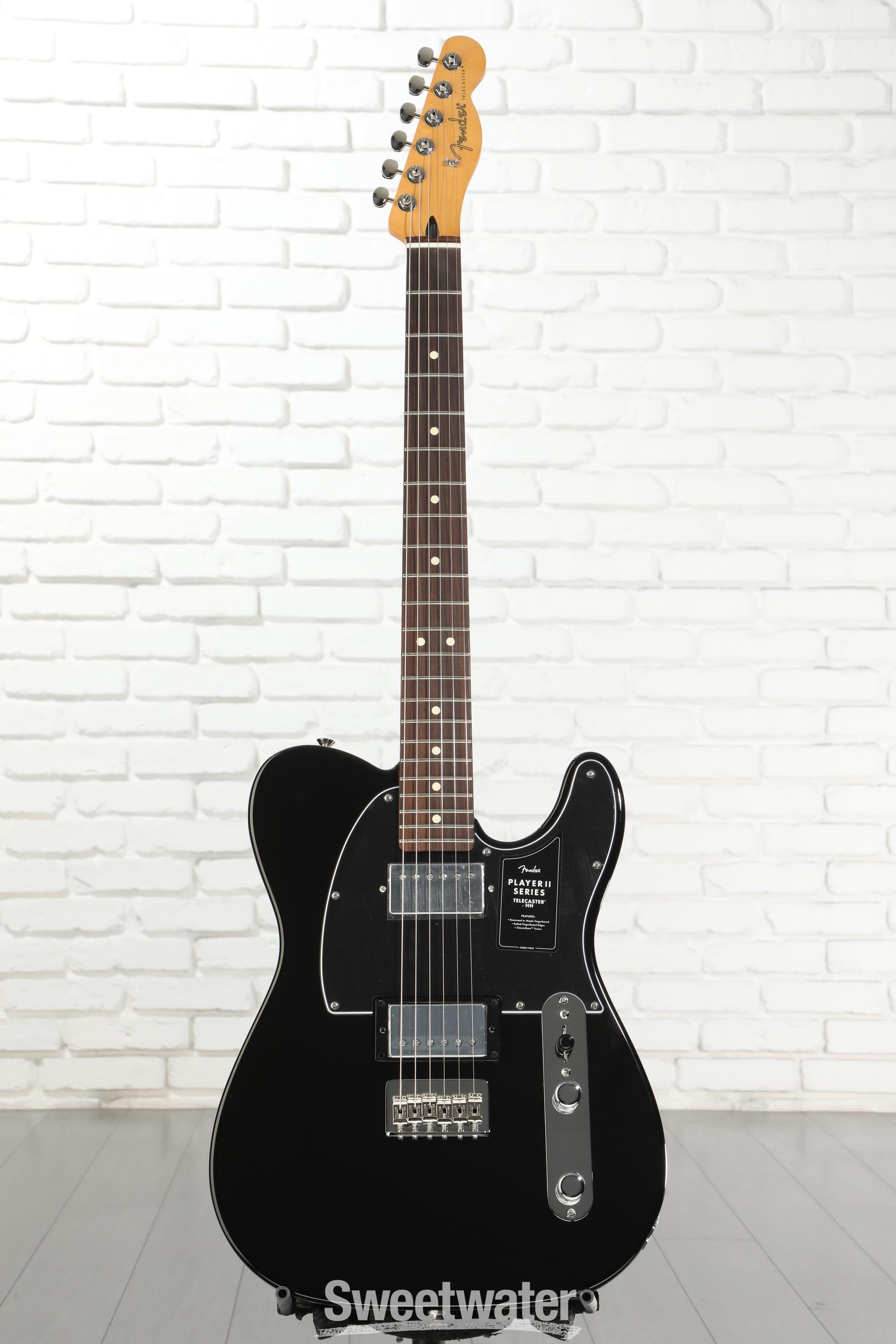Fender Player II Telecaster HH Electric Guitar - Black with