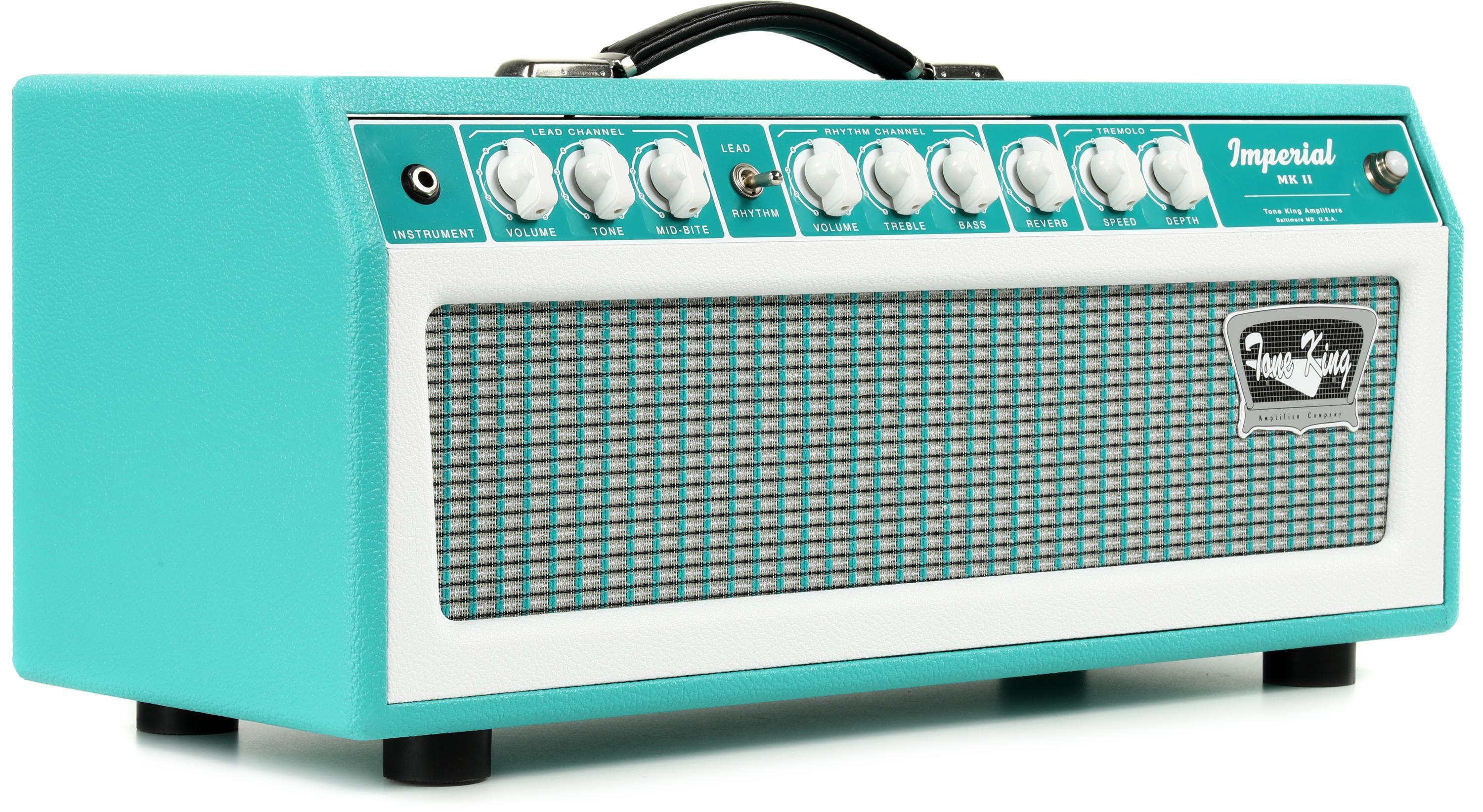 Tone King Imperial Mk II 20-watt Tube Head with Attenuator and Reverb - Turquoise