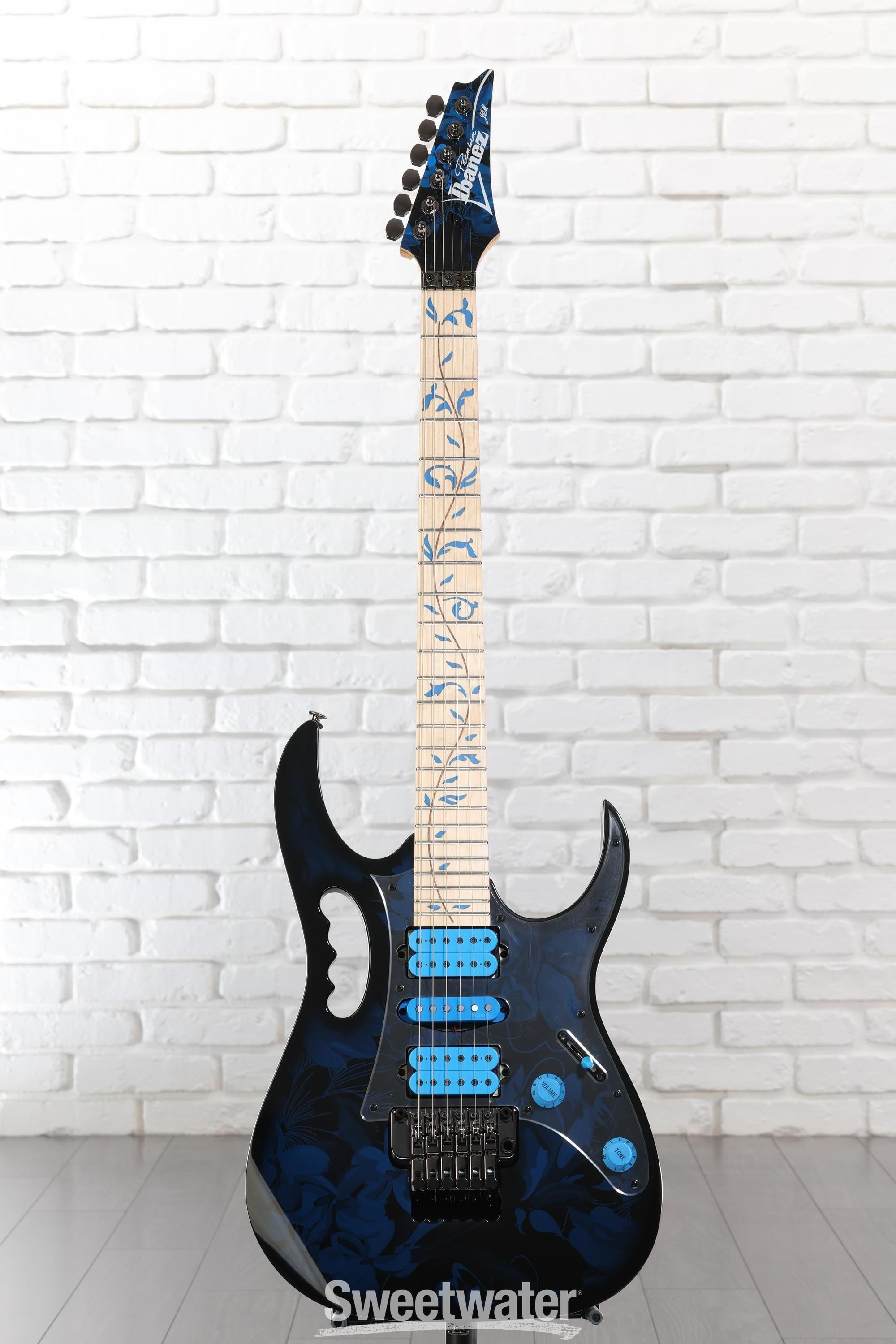 Ibanez Steve Vai Signature JEM77 - Blue Floral Pattern | Sweetwater
