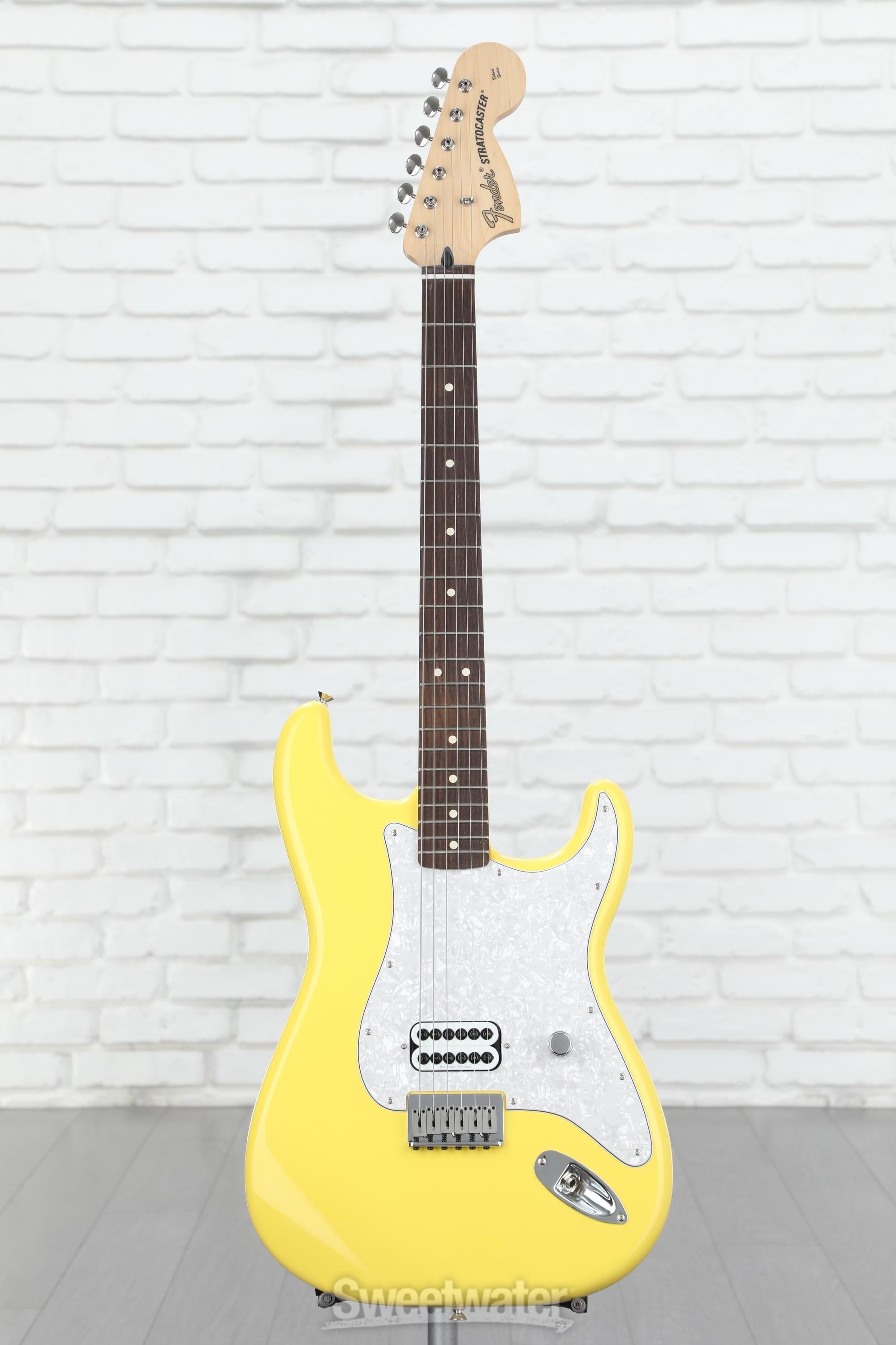 Fender Tom DeLonge Stratocaster Electric Guitar - Graffiti Yellow