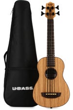 Photo of Kala U-Bass Zebrawood Acoustic-Electric Bass Guitar - Natural Satin