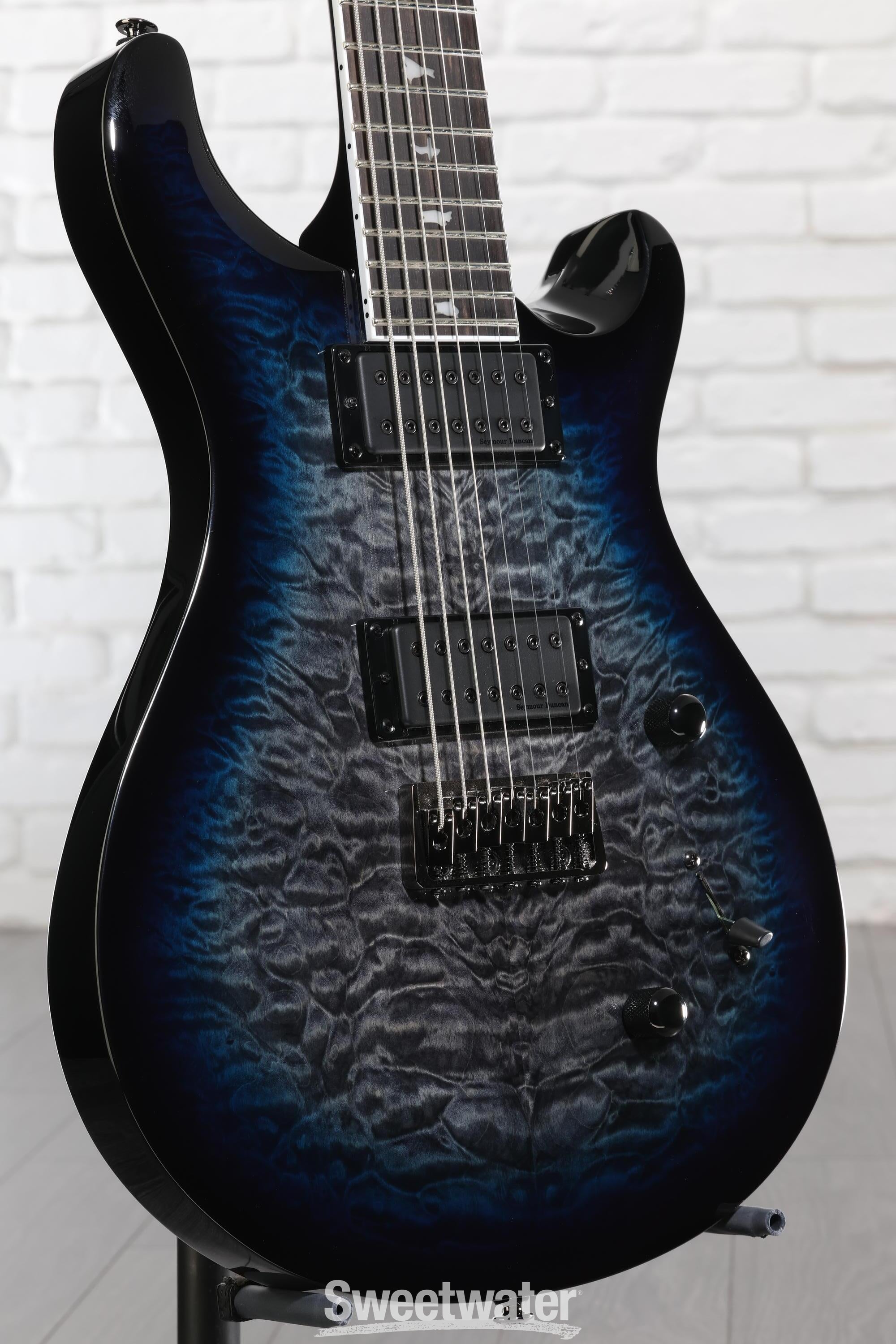 Photo of PRS SE Mark Holcomb SVN Signature 7-string Electric Guitar - Holcomb Blue Burst