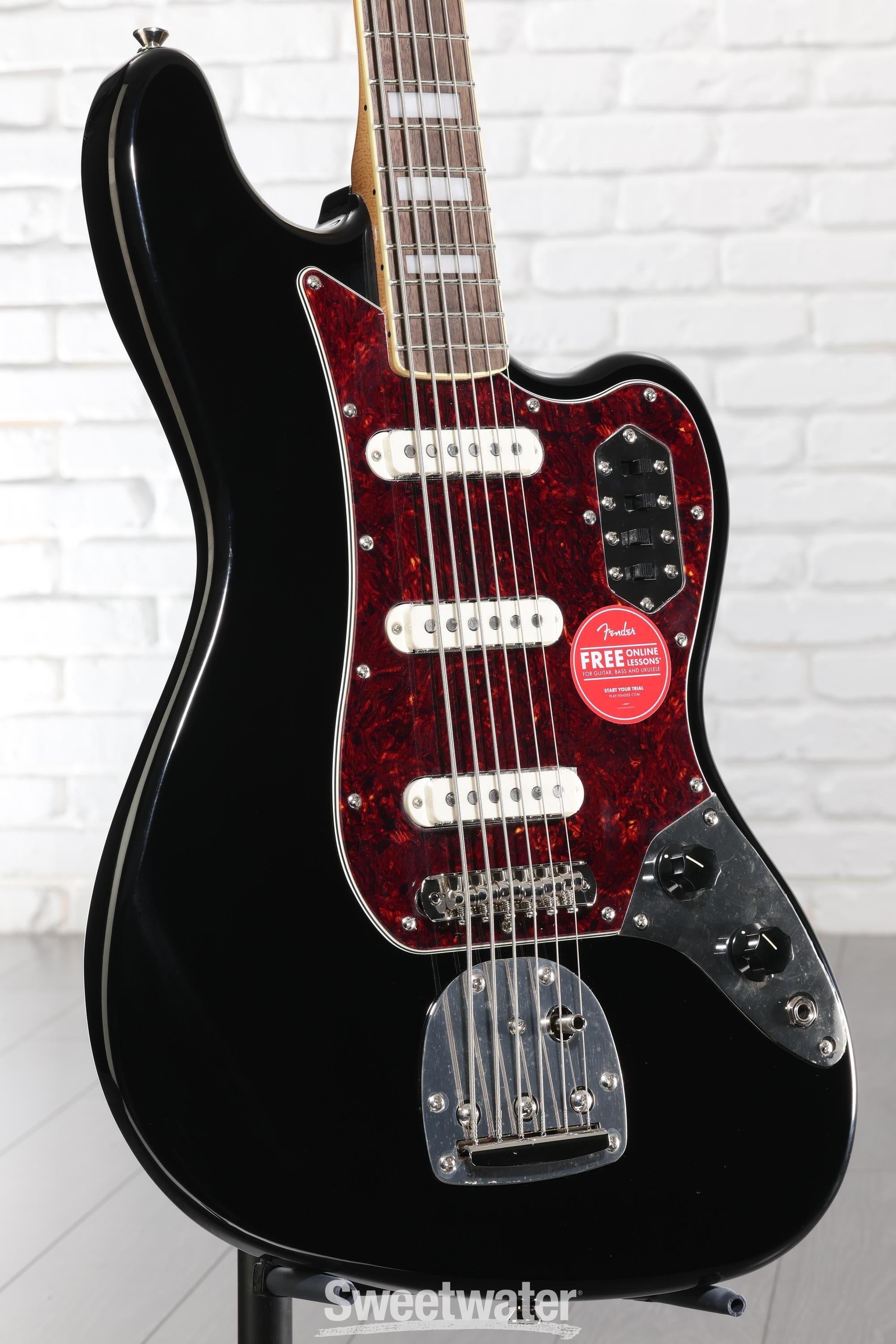 Photo of Squier Classic Vibe Bass VI Guitar - Black