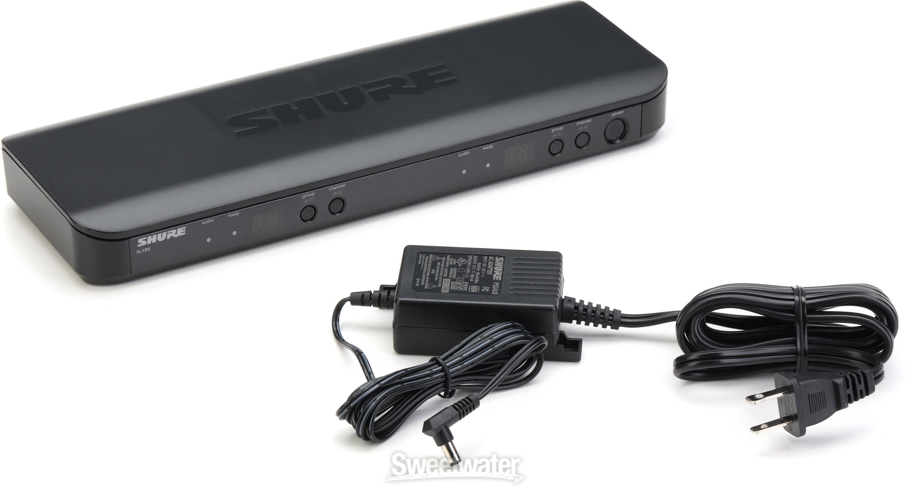 Shure BLX88 Dual Channel Wireless Receiver - H9 Band