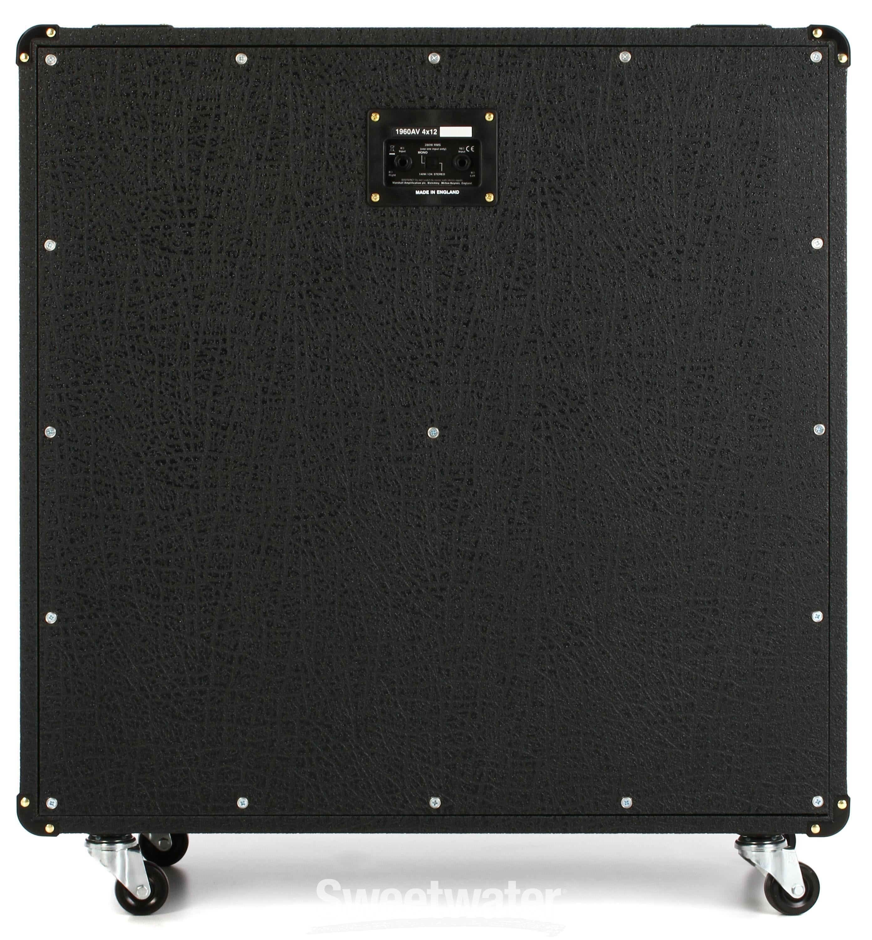 Marshall 1960AV 280-watt 4 x 12-inch Angled Extension Cabinet 