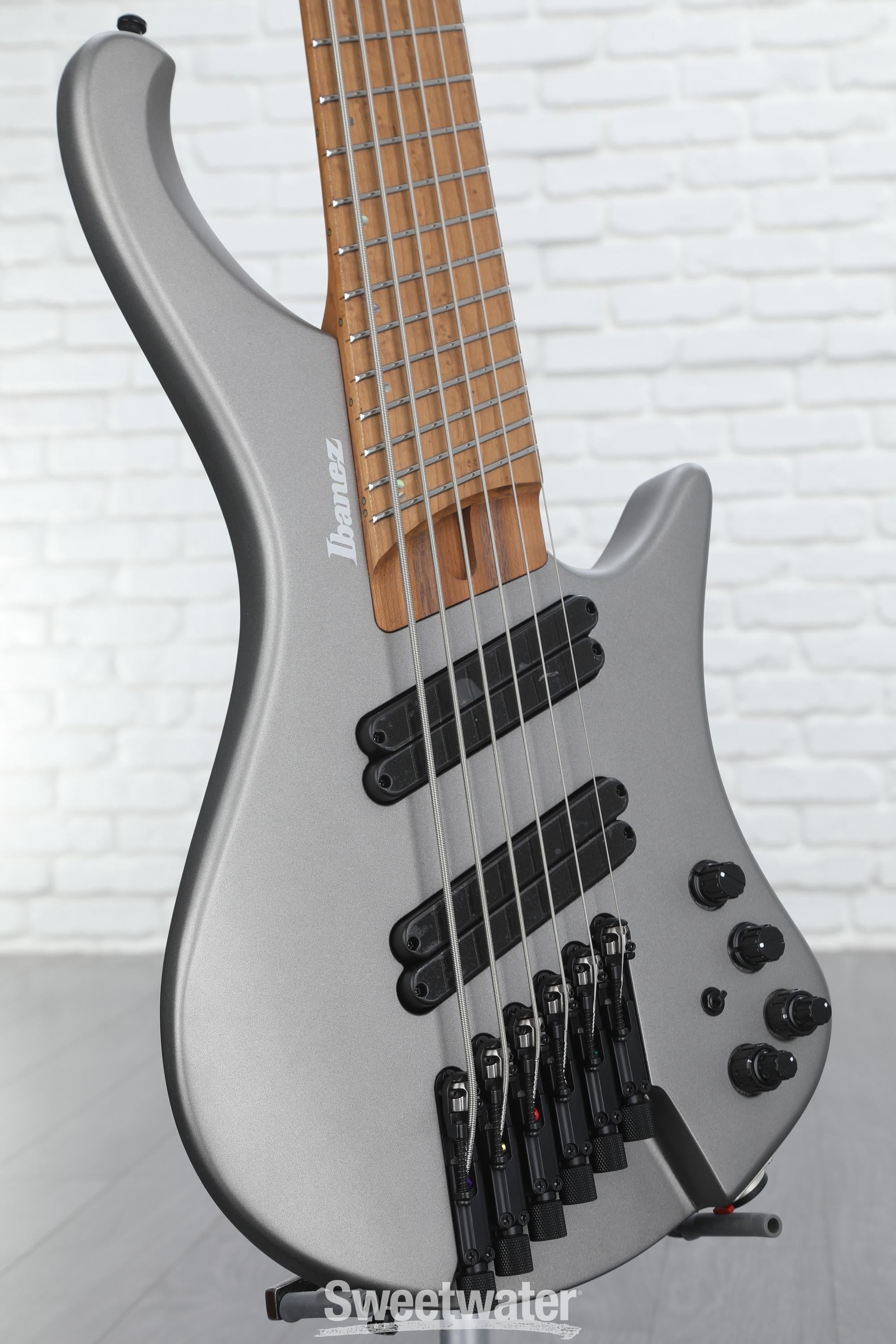 Ibanez Bass Workshop EHB1006MS 6-string Bass Guitar - Metallic Gray Matte