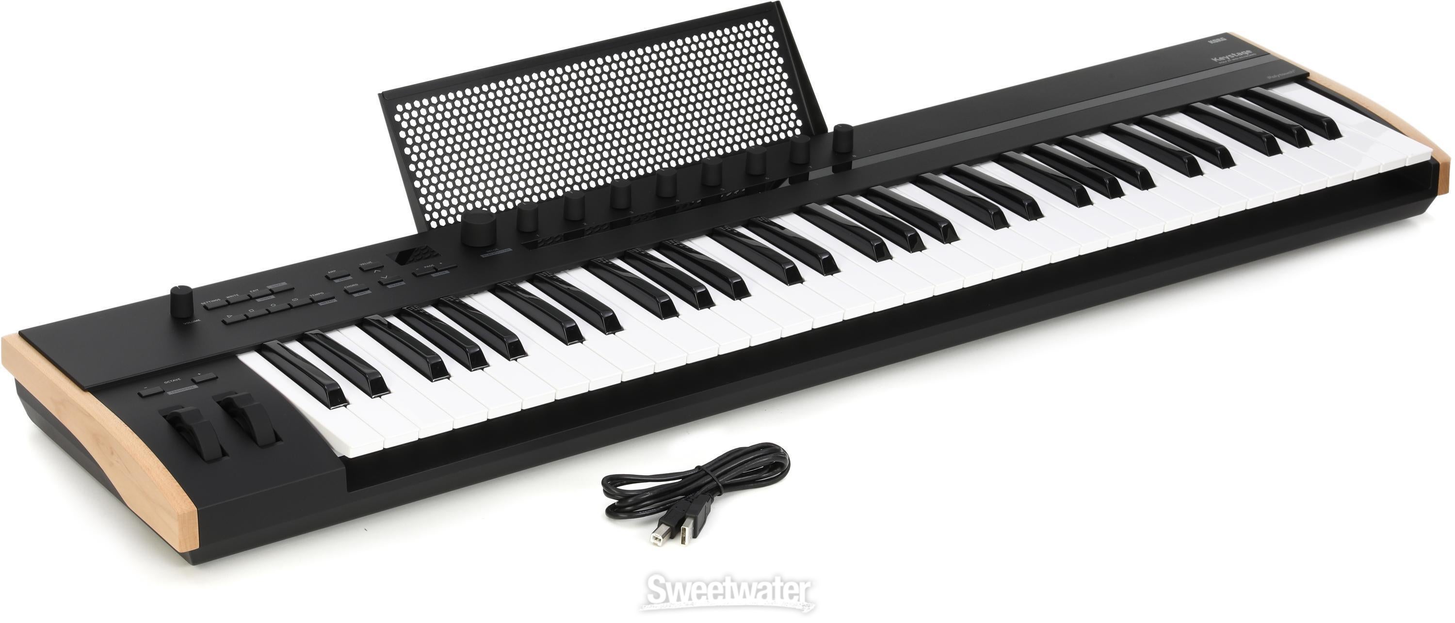 Korg Keystage 61-key MIDI Keyboard Controller | Sweetwater