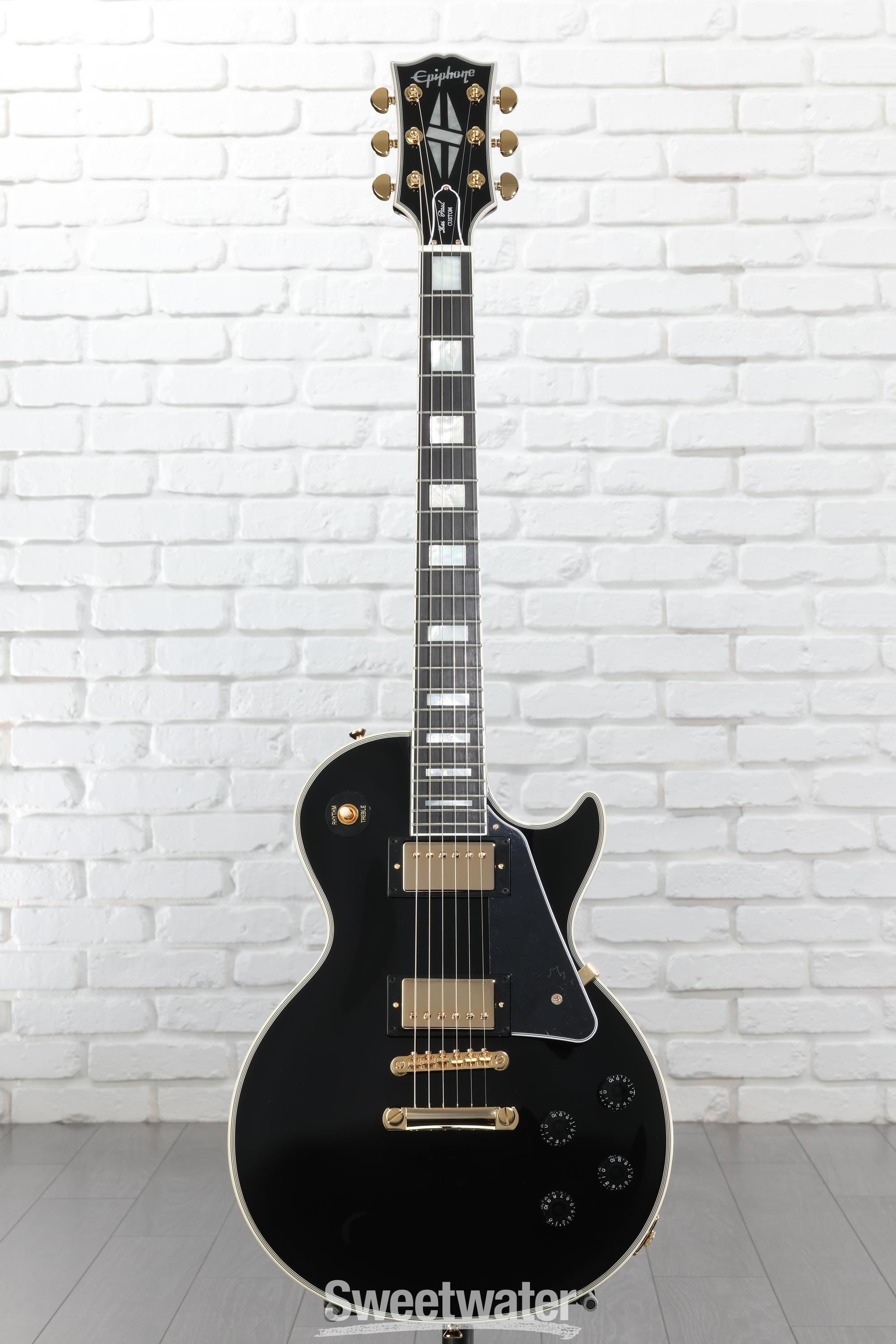Epiphone Les Paul Custom Electric Guitar - Ebony | Sweetwater