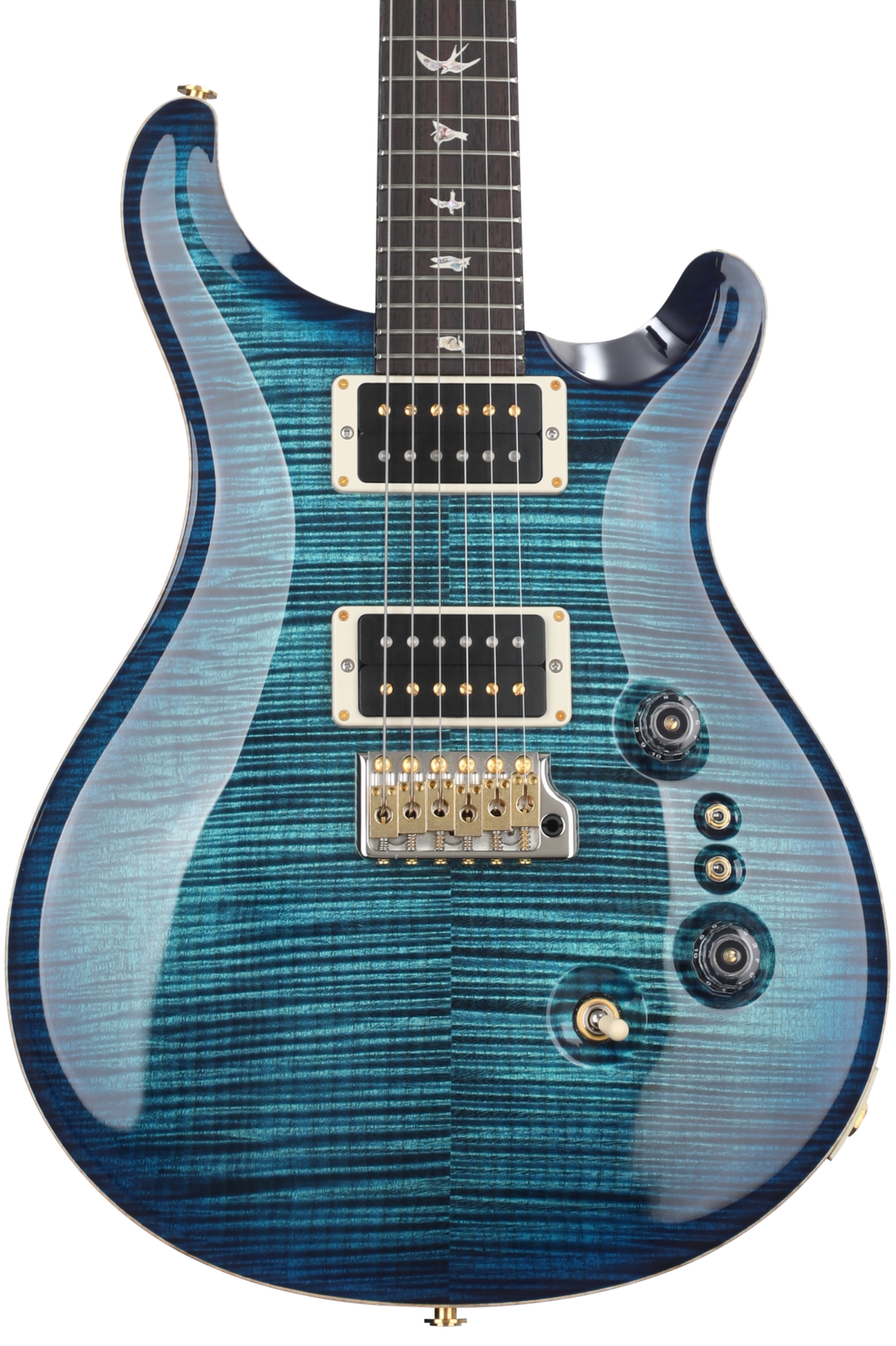 ギター PRS custom 24 PRS Custom 24-08 Electric Guitar - Cobalt Blue 10-Top