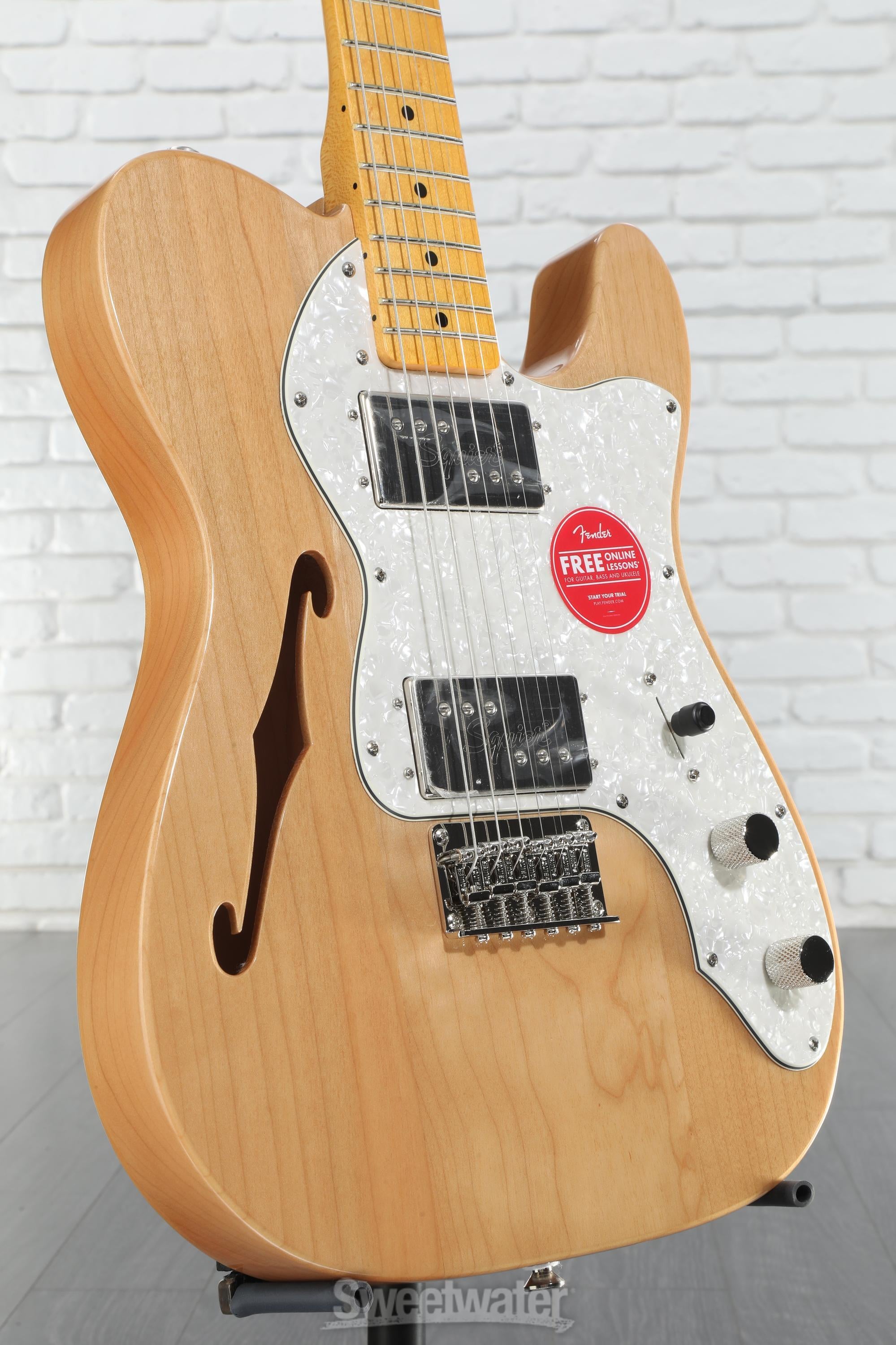 【極美品】Squier CV '70s Telecaster® Thinline Squier Classic Vibe '70s Telecaster Thinline - Natural
