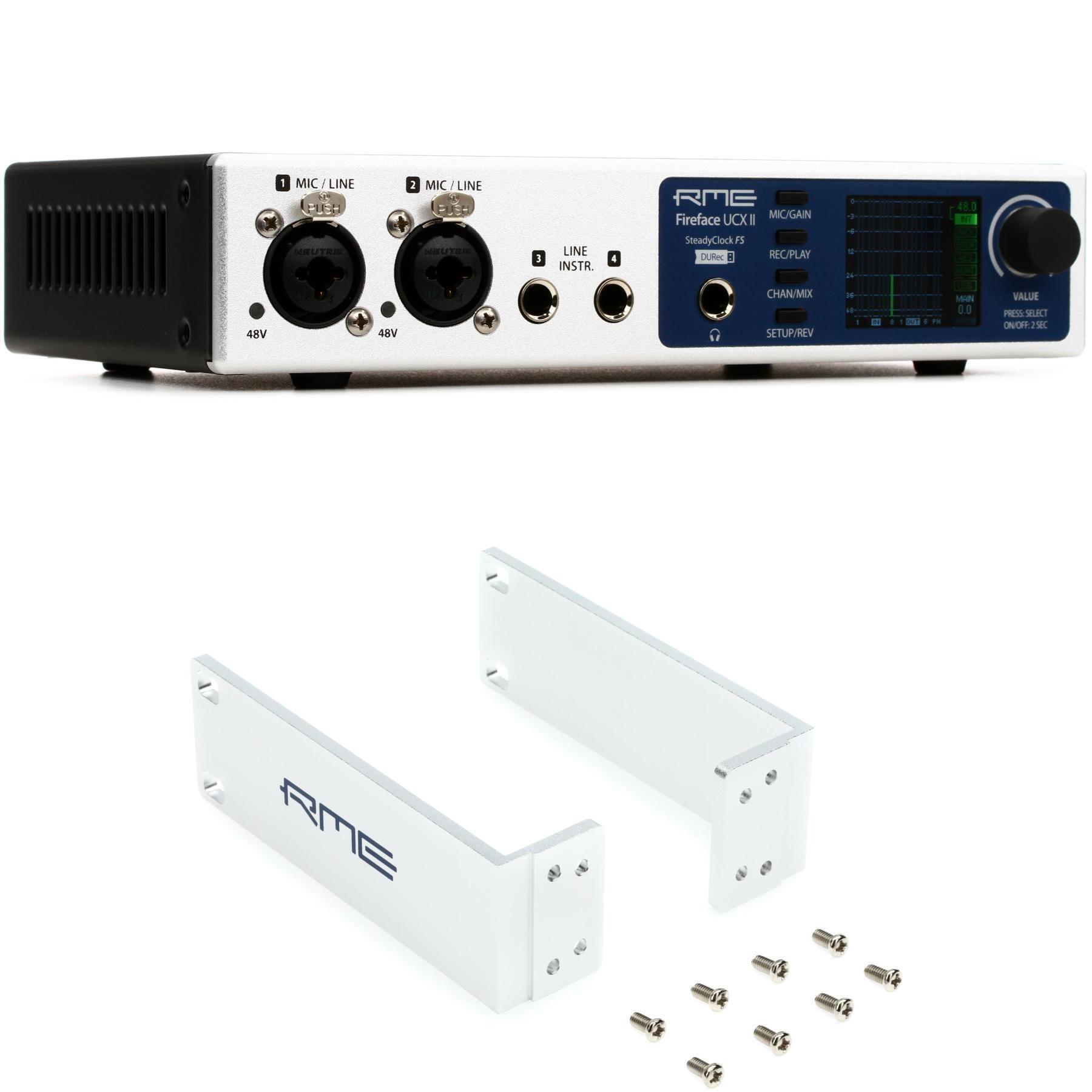 RME Fireface UCX II 40-channel USB Interface and Rackmount Kit