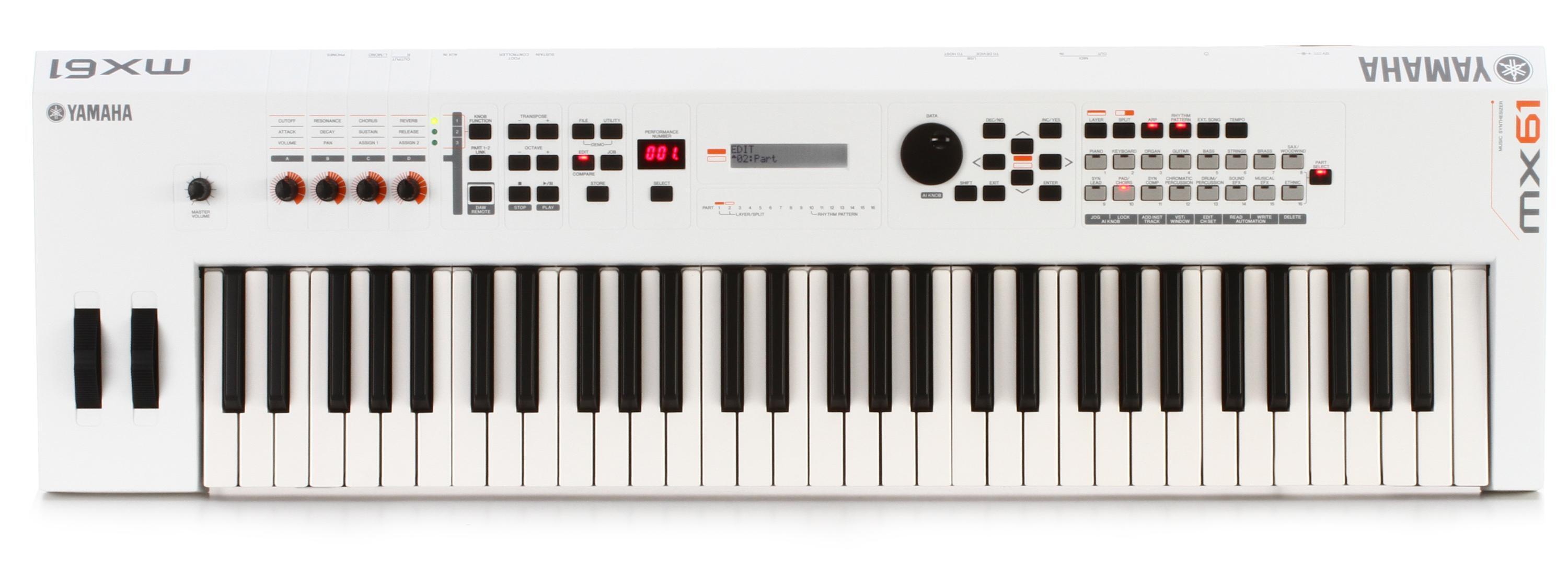 Yamaha MX61 Music Synthesizer - White | Sweetwater