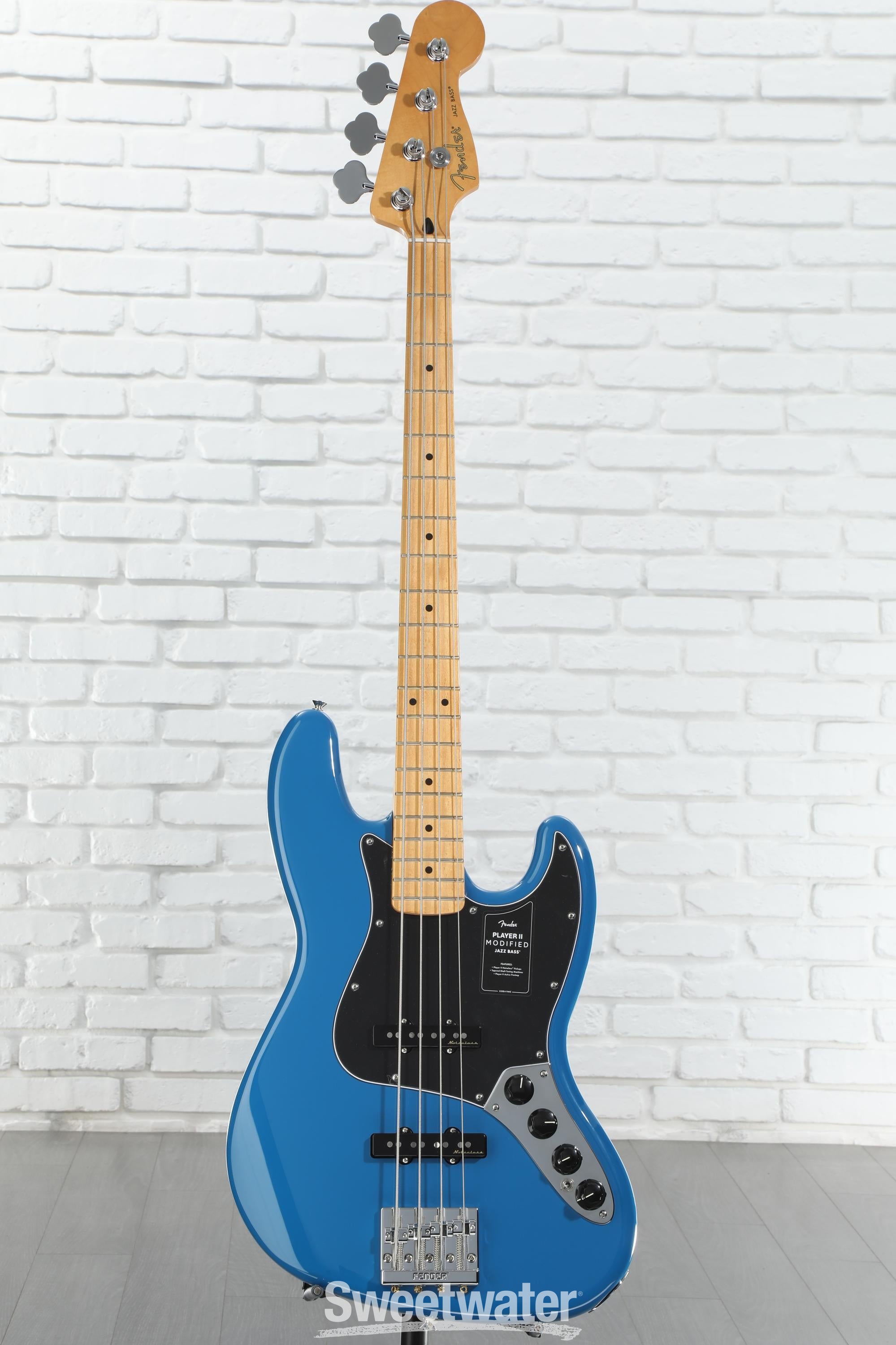 Fender Player II Modified Active Jazz Bass - Electric Blue, Maple