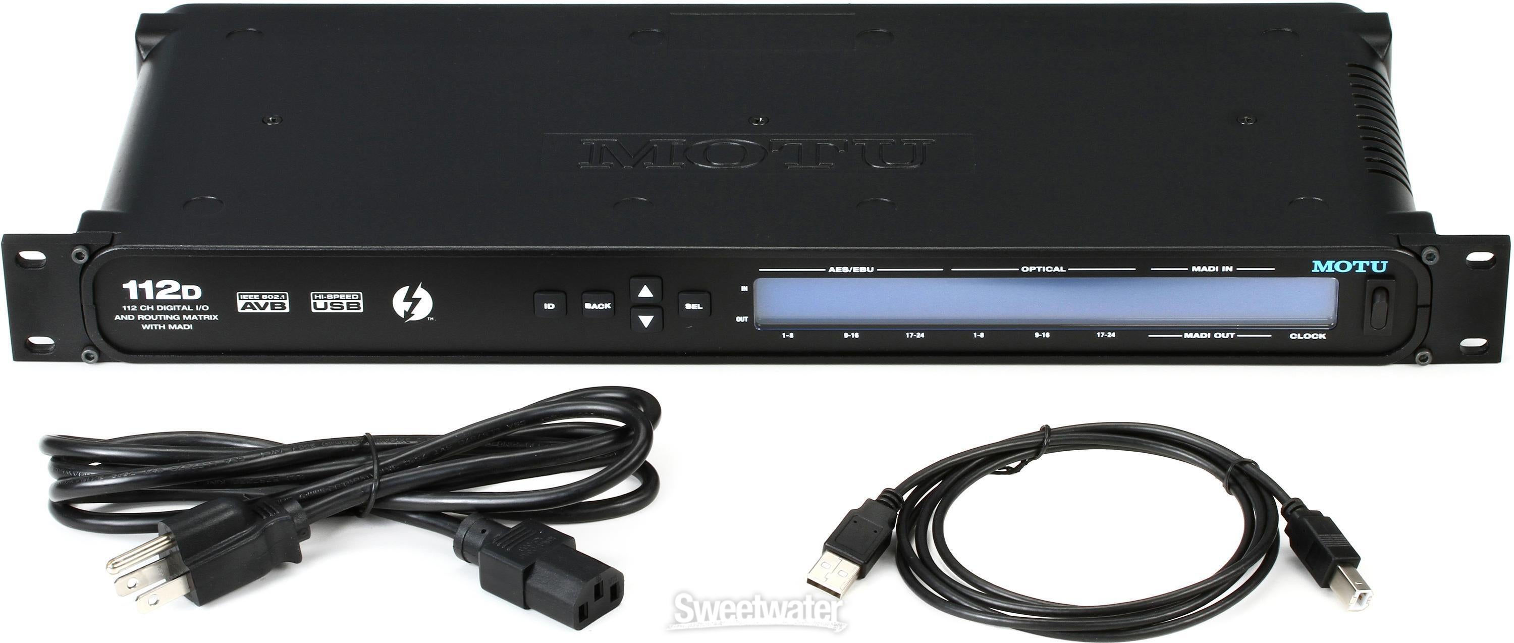 MOTU 112D 112x112 Thunderbolt / USB 2.0 Audio Interface with AVB