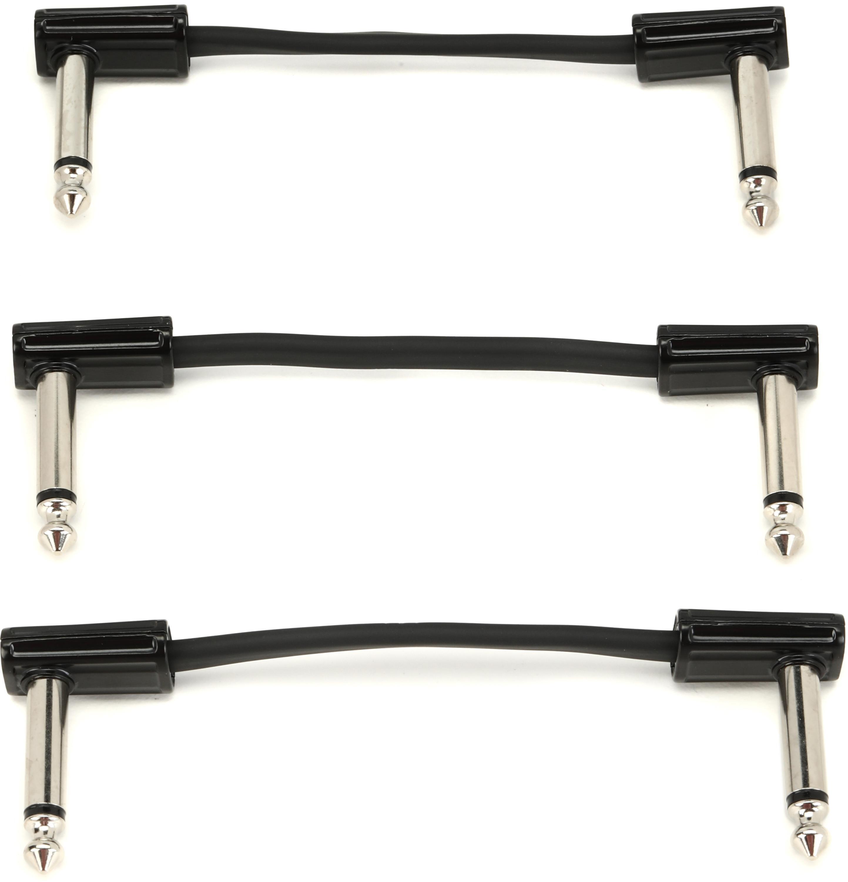 MXR 3PDCPR03 Right Angle to Right Angle Ribbon Pedalboard Patch Cable ...
