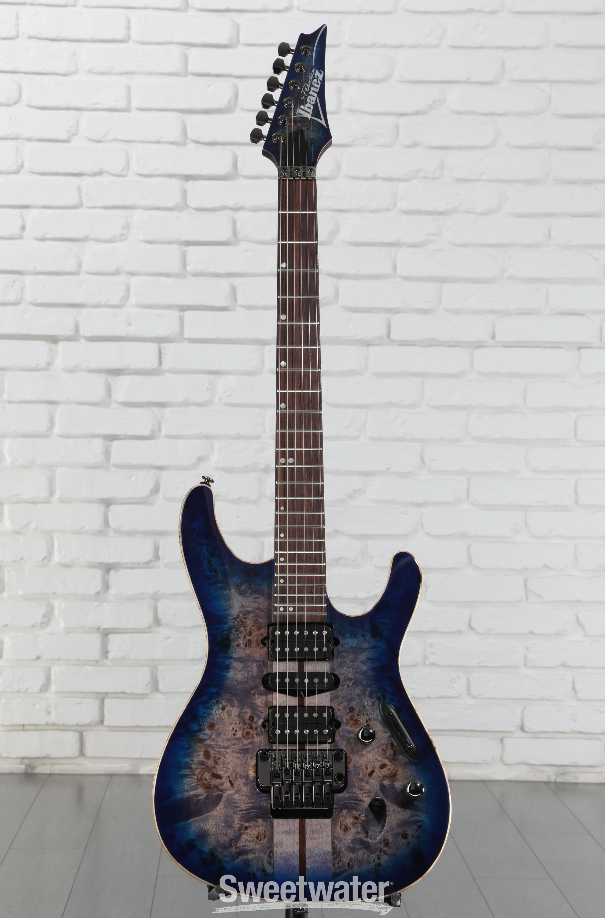 Ibanez Premium S1070PBZ Electric Guitar - Cerulean Blue Burst