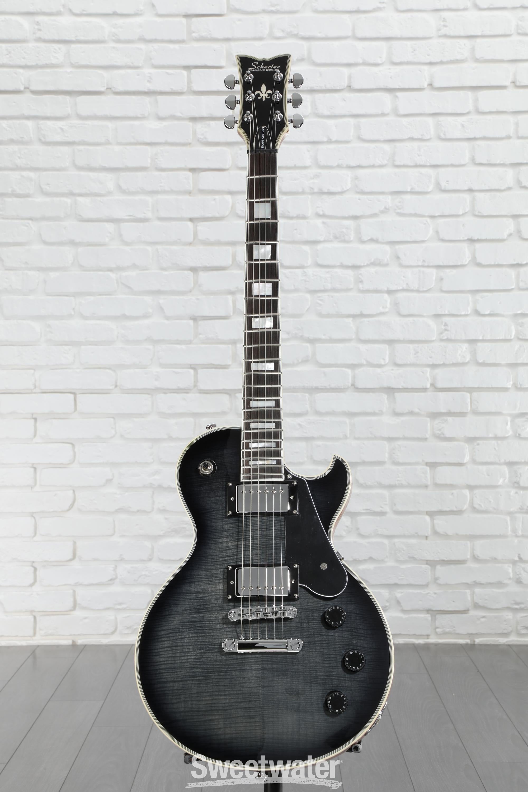 Schecter Solo-II Custom Electric Guitar - Trans Black Burst