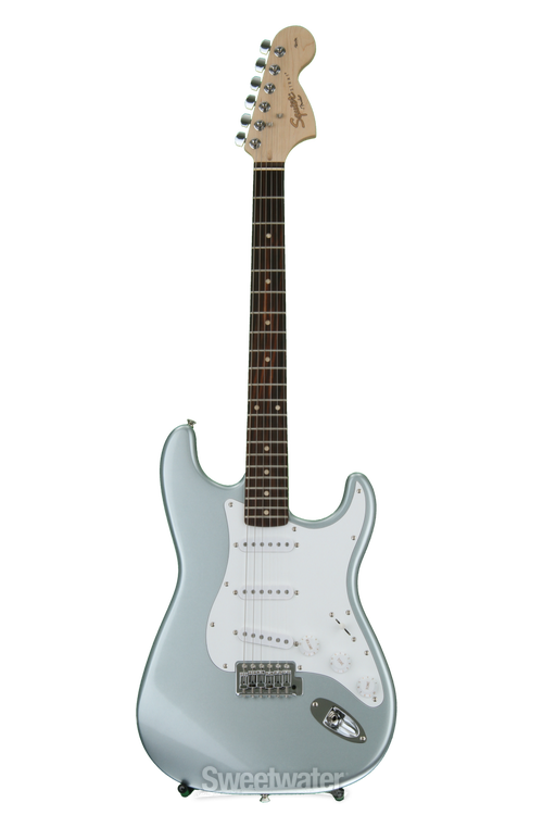 Squier Affinity Series Stratocaster - Slick Silver with Squier Affinity Series Stratocaster - Slick Silver with